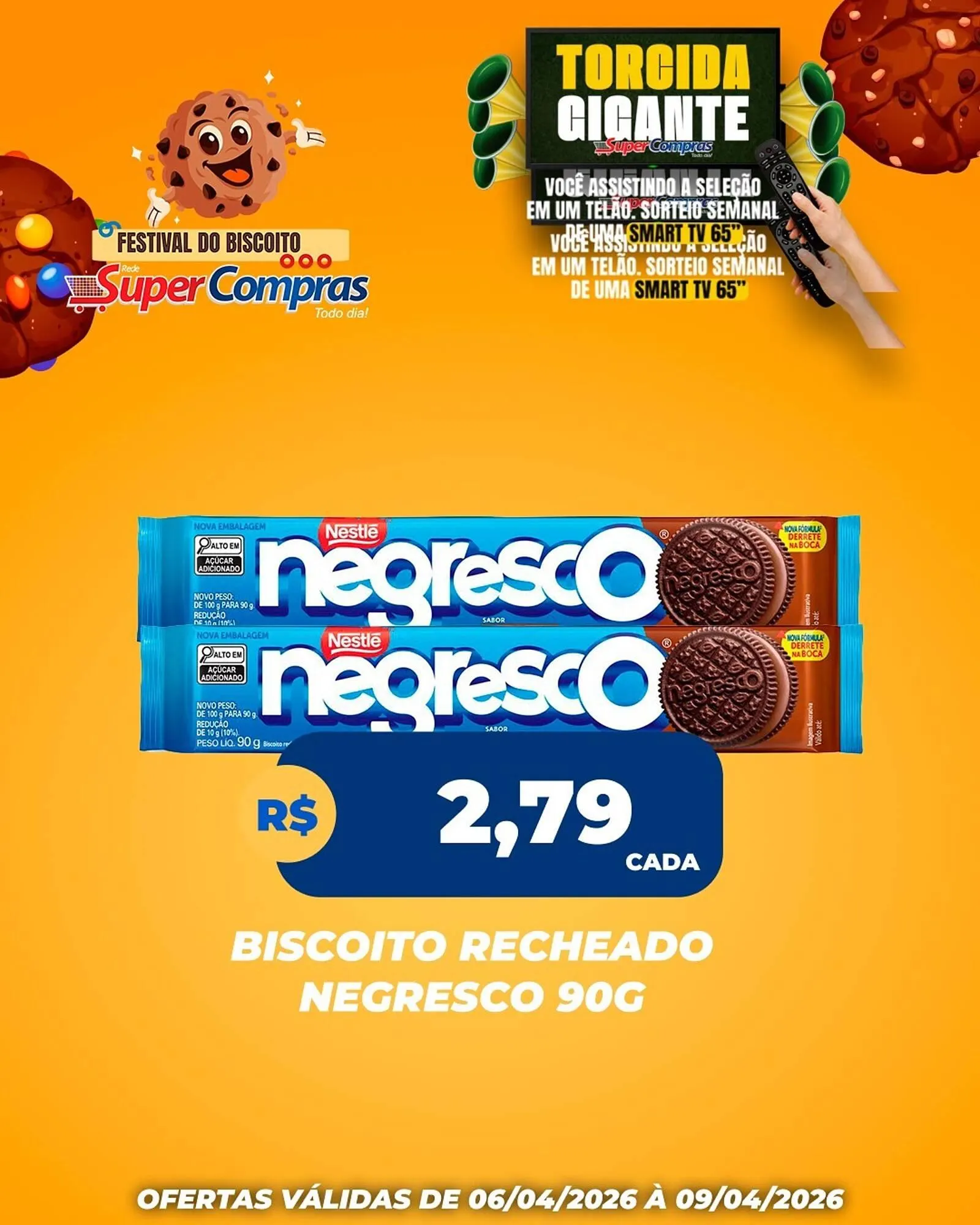 Encarte de Encarte Rede Super Compras 6 de abril até 9 de abril 2026 - Pagina 1