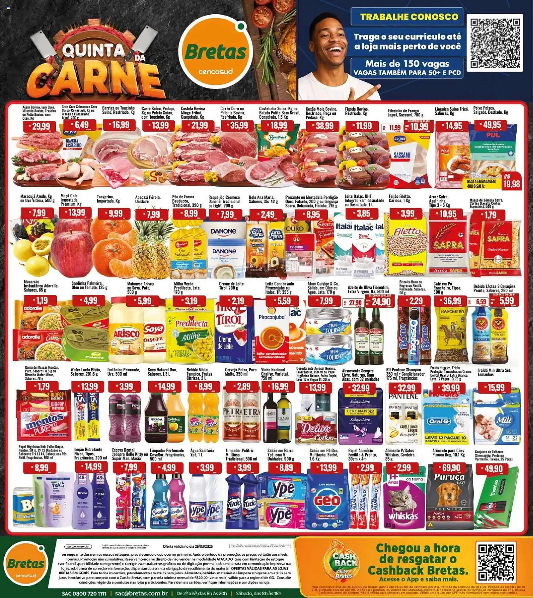 Encarte de Catálogo Supermercados Bretas 26 de março até 26 de março 2026 - Pagina 1