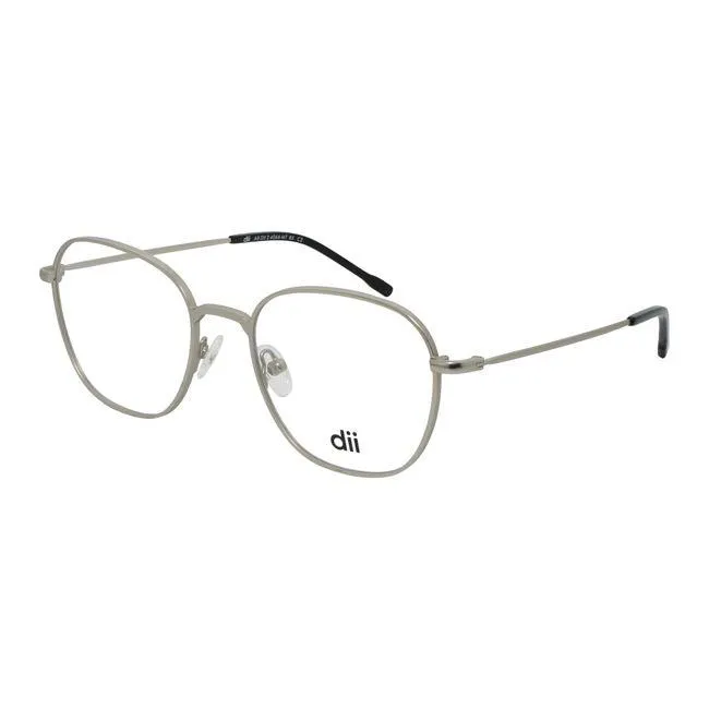 Armação de Óculos de Grau Dii Collection, modelo 2 4066, cor Prata, tamanho 54