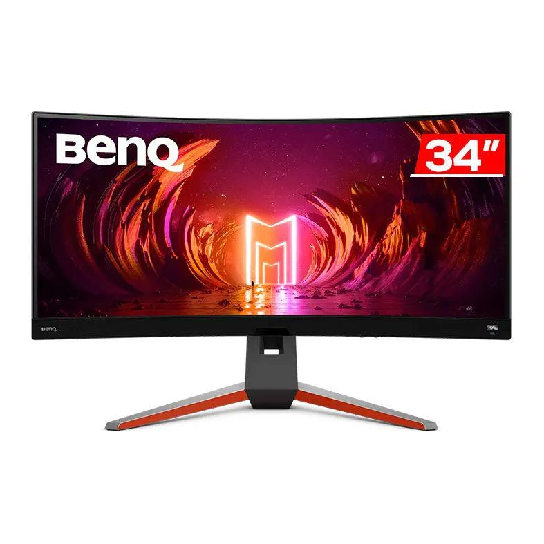 Monitor Gamer Benq Mobiuz EX3410R, 34 Pol. VA Curvo, UWQHD, 1ms, 144Hz, Freesync Premium PRO, HDMI/DP, 9H.LKKLA.TBA