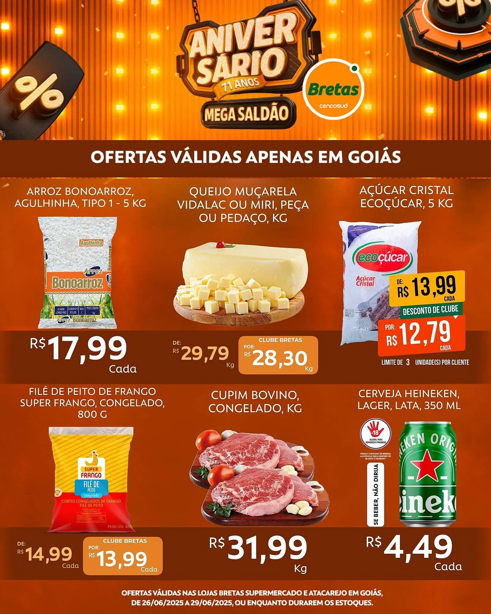 Encarte de Catálogo Supermercados Bretas 26 de junho até 29 de junho 2025 - Pagina 1