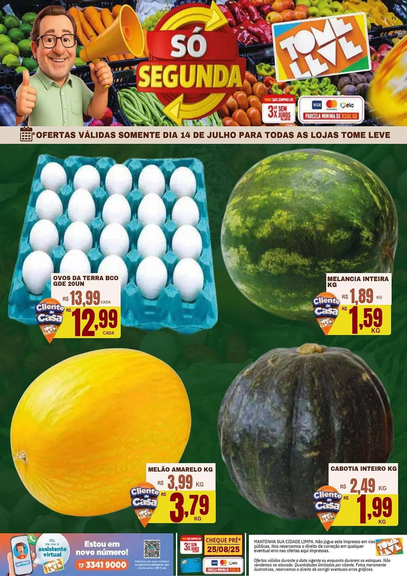 Encarte de Catálogo Tome Leve 14 de julho até 25 de agosto 2025 - Pagina 3