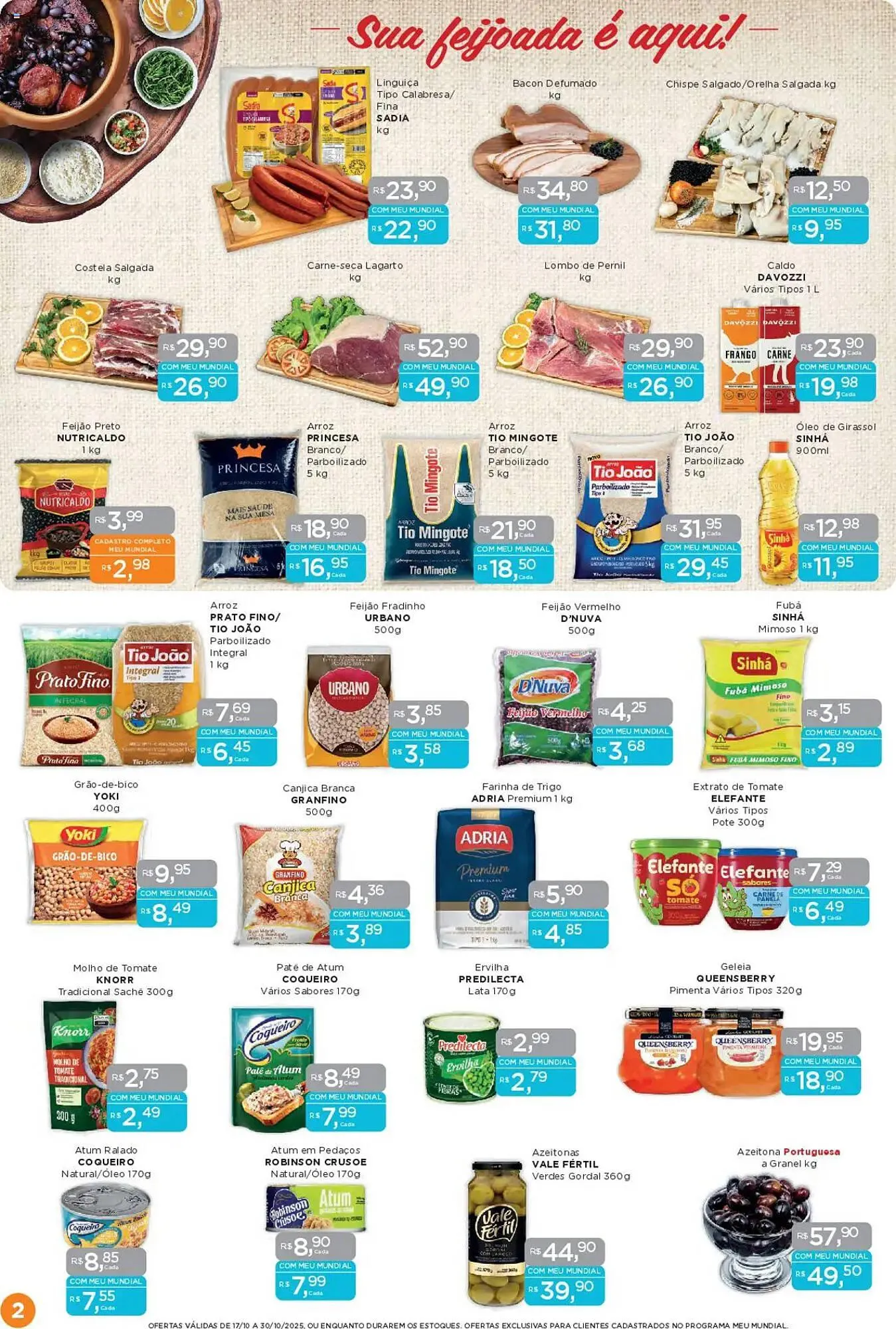 Encarte de Encarte Supermercados Mundial 17 de outubro até 30 de outubro 2025 - Pagina 2