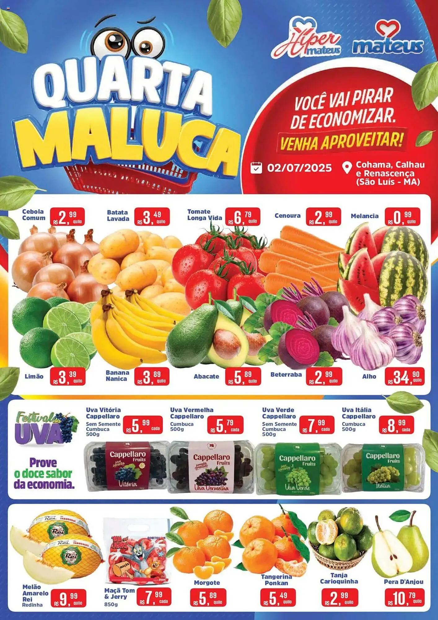 Encarte de Catálogo Supermercados Mateus 2 de julho até 2 de julho 2025 - Pagina 1