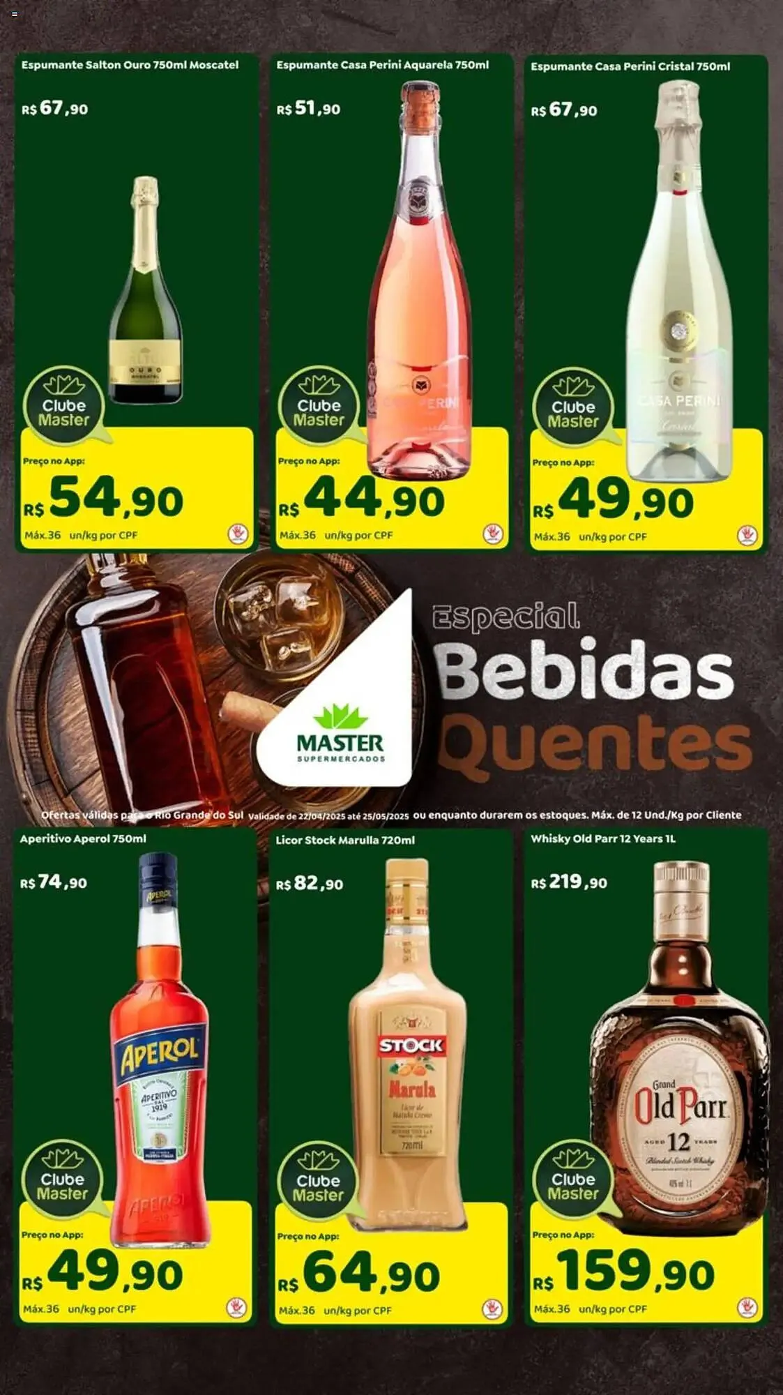 Encarte de Catálogo Master Supermercados 22 de abril até 25 de maio 2025 - Pagina 1