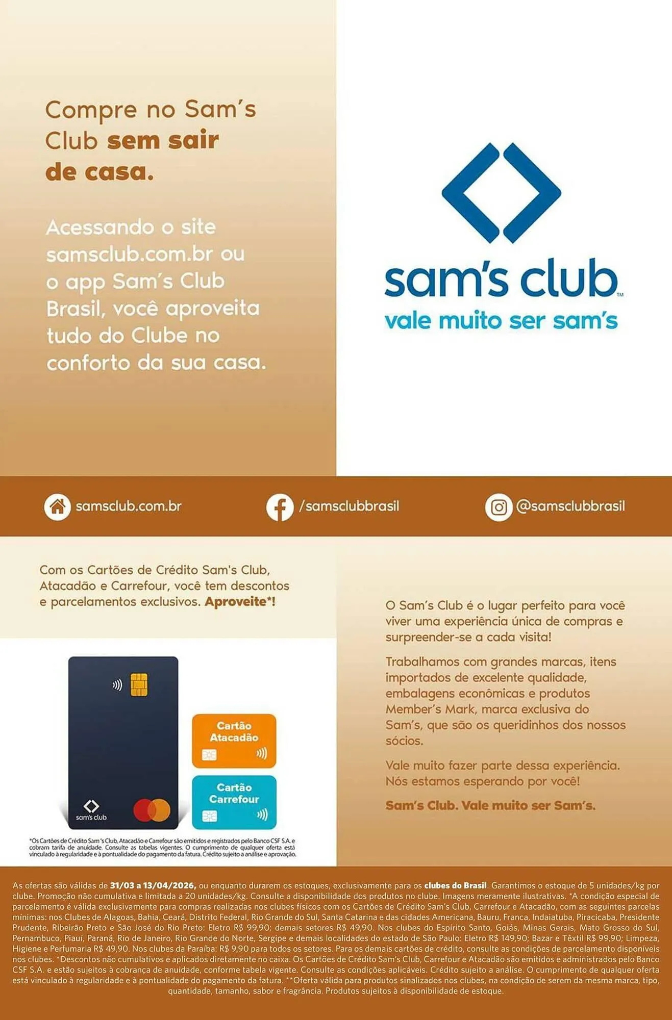 Encarte de Folheto Sam's Club 31 de março até 13 de abril 2026 - Pagina 12