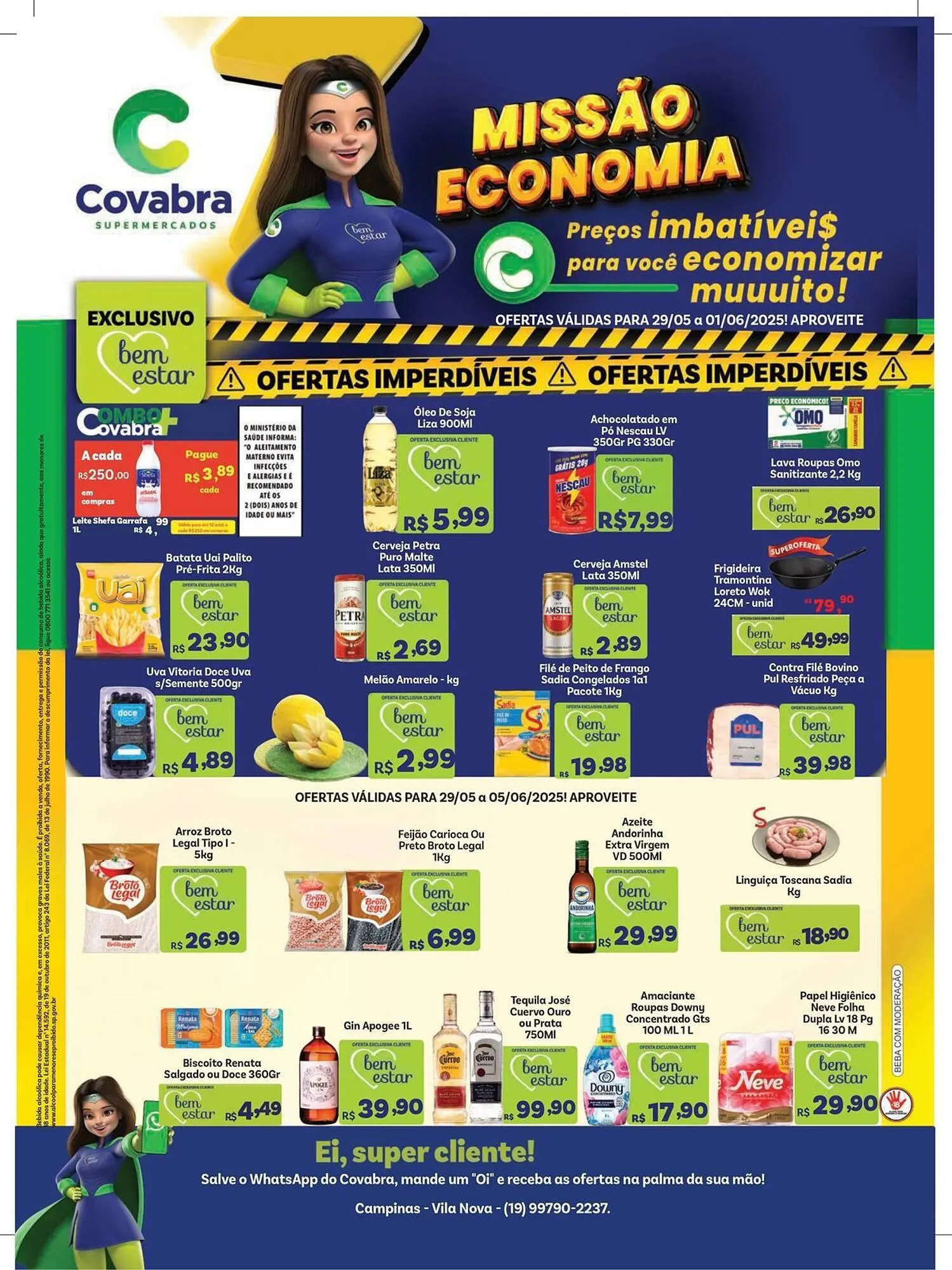 Encarte de Catálogo Covabra Supermercados 30 de maio até 1 de junho 2025 - Pagina 1