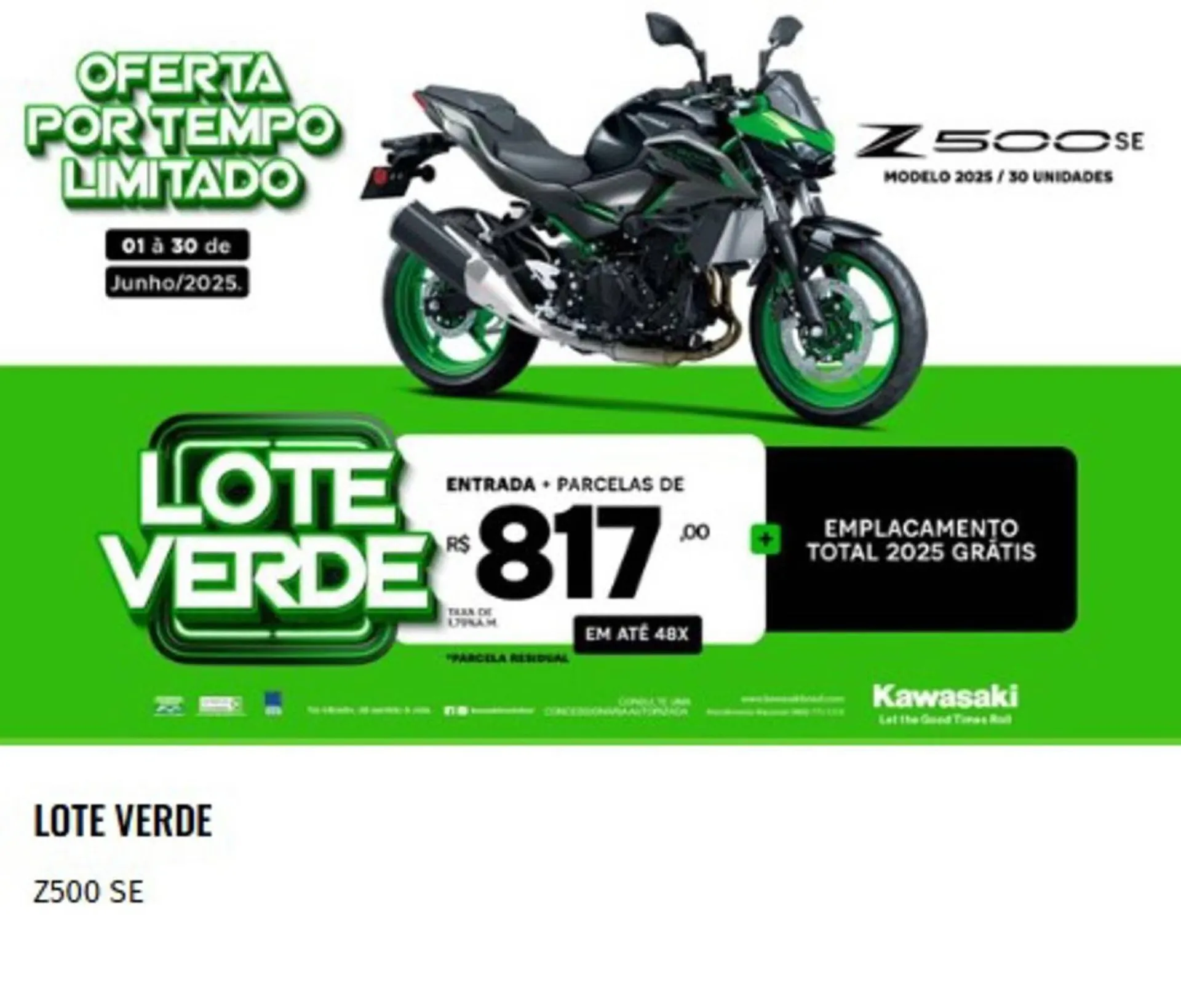 Encarte de Catálogo Kawasaki 25 de junho até 30 de junho 2025 - Pagina 2
