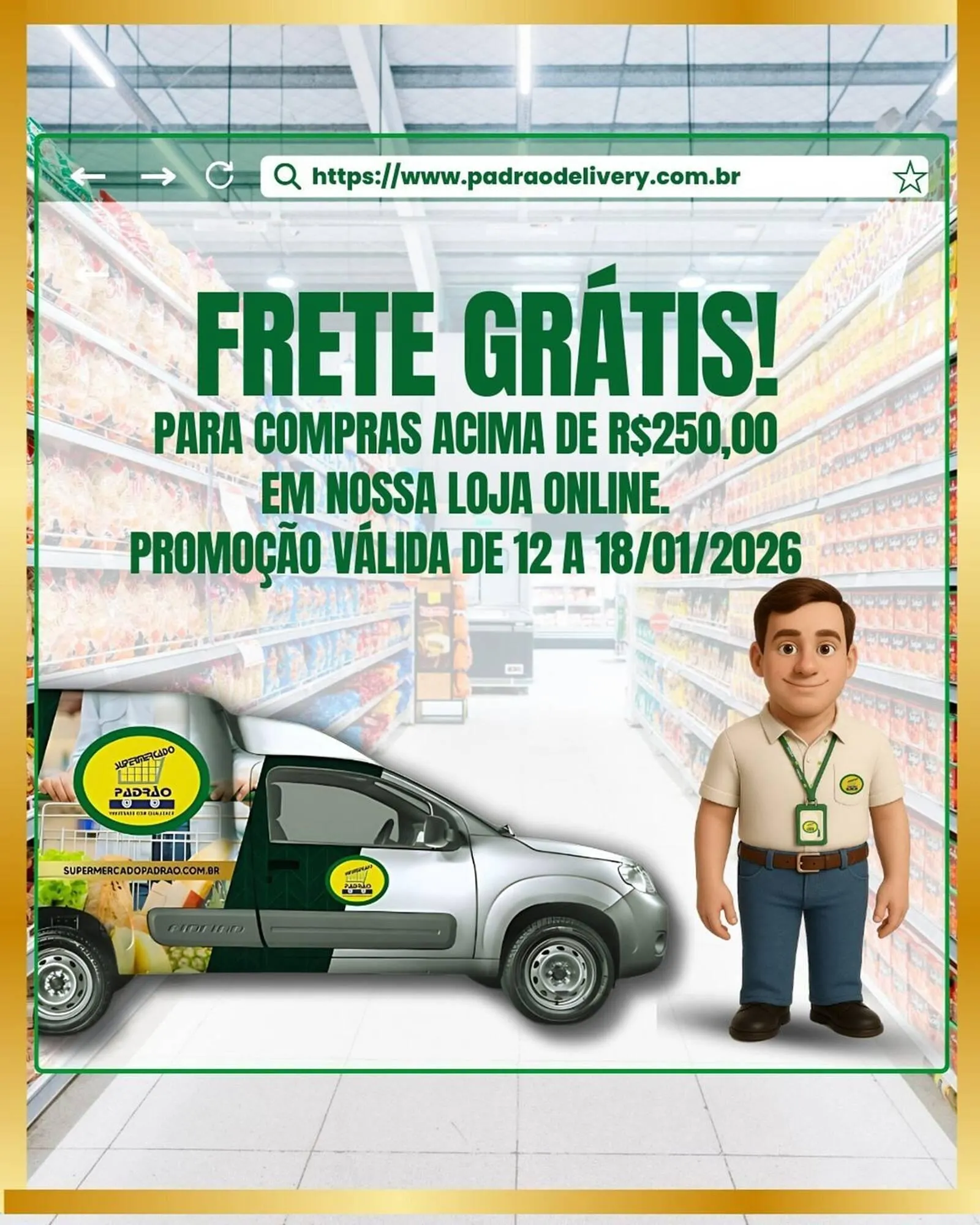 Encarte de Folheto Supermercado Padrão 12 de janeiro até 18 de janeiro 2026 - Pagina 1