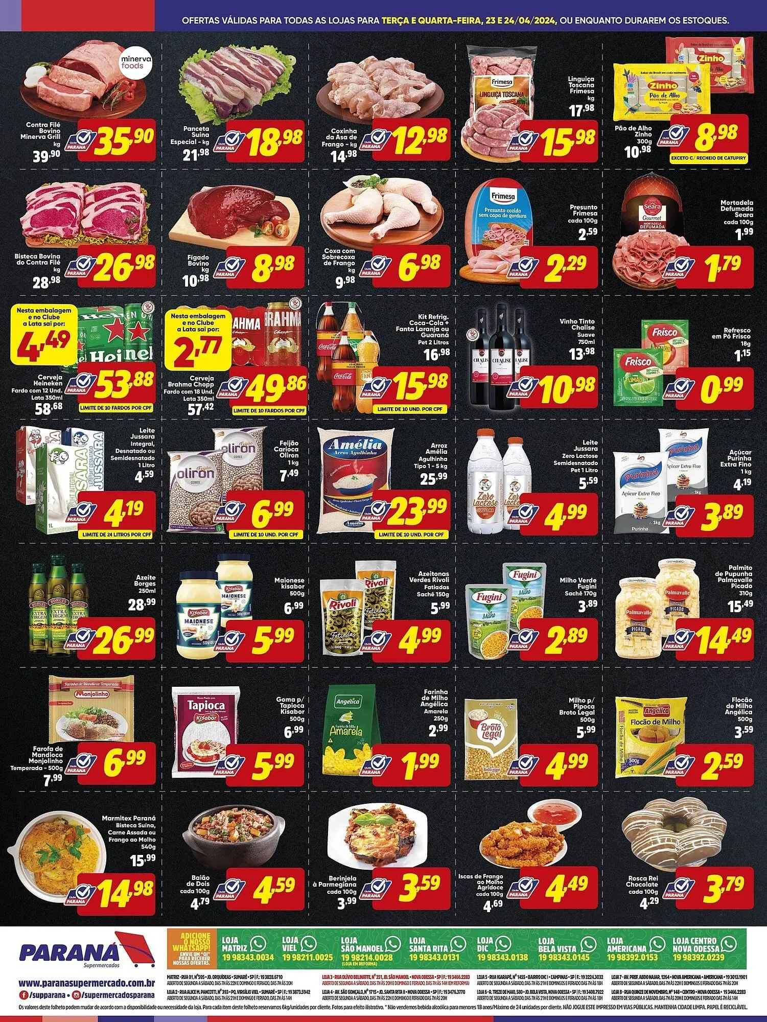 Encarte de Catálogo Supermercado Paraná 23 de abril até 24 de abril 2024 - Pagina 2