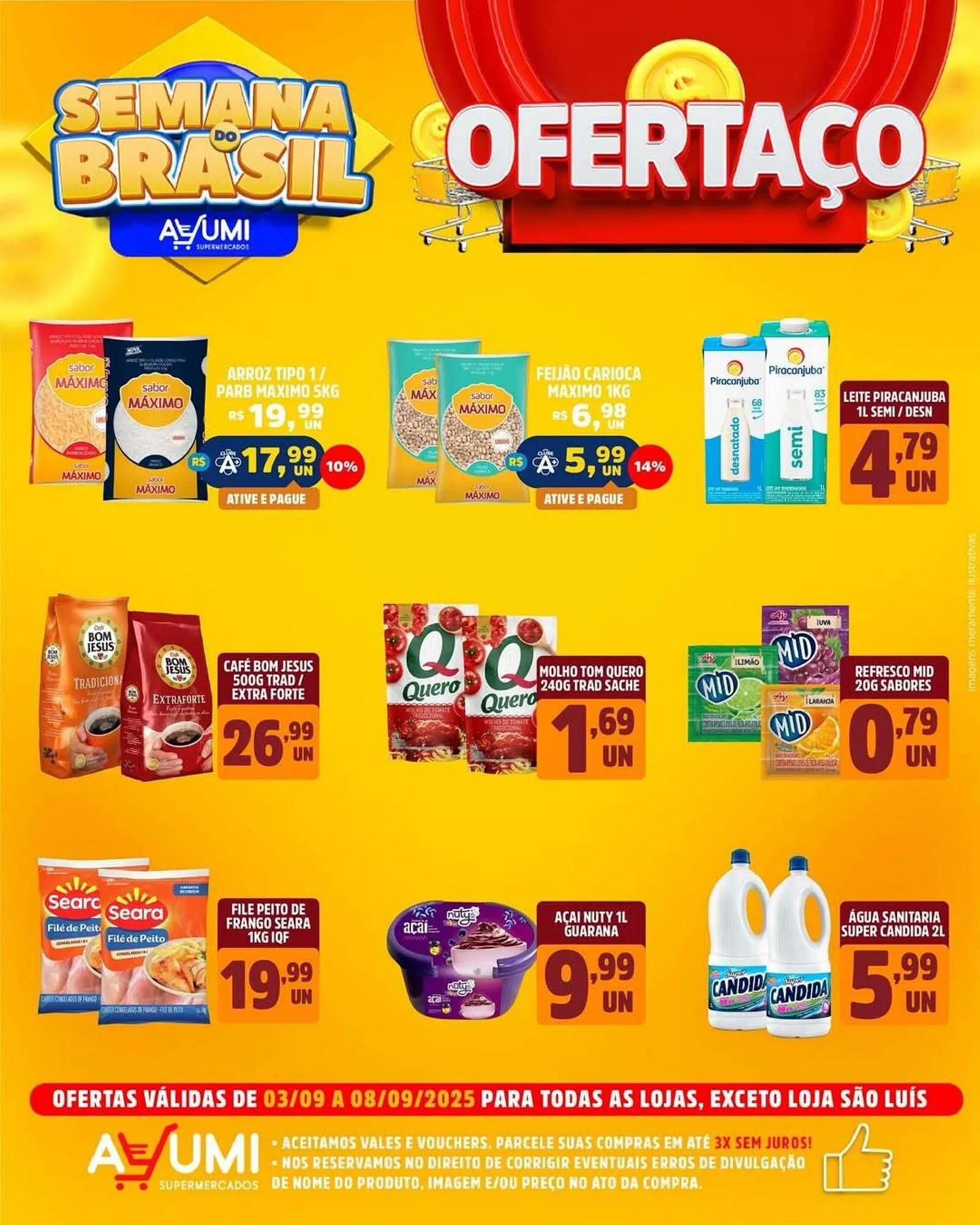 Encarte de Folheto Ayumi Supermercados 4 de setembro até 8 de setembro 2025 - Pagina 1
