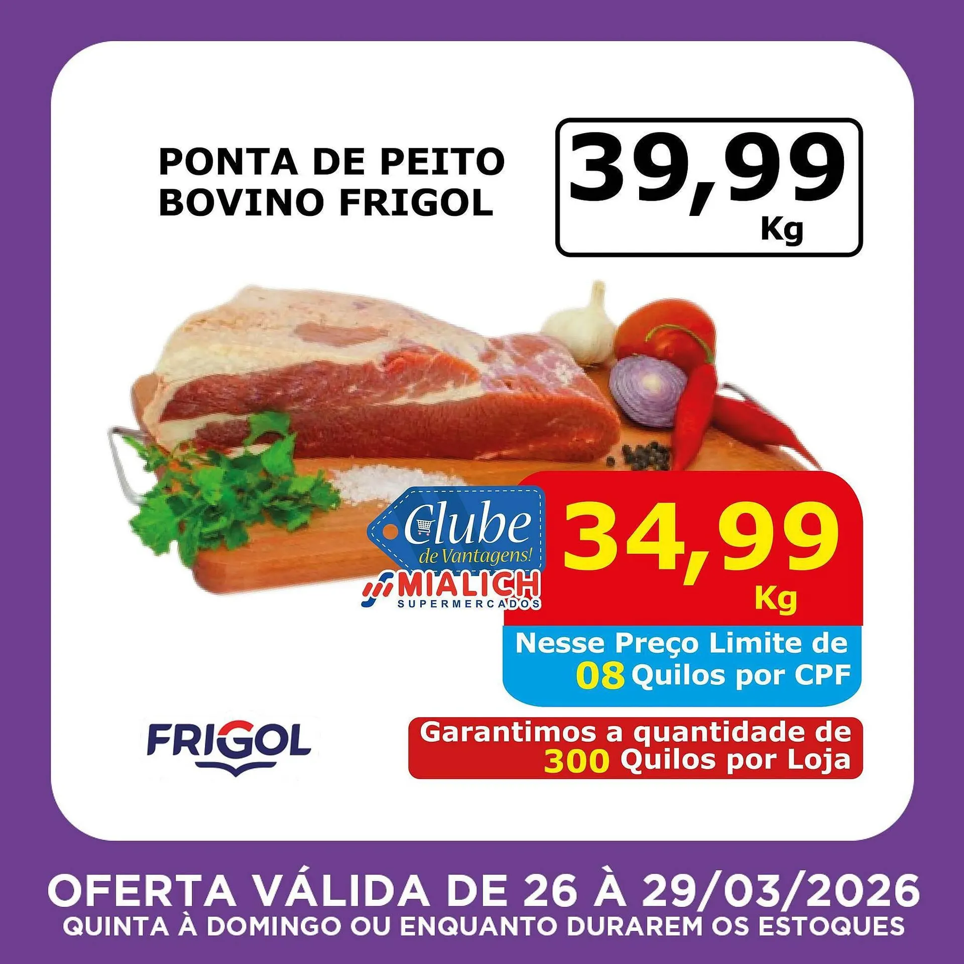 Encarte de Catálogo Mialich Supermercados 26 de março até 29 de março 2026 - Pagina 3