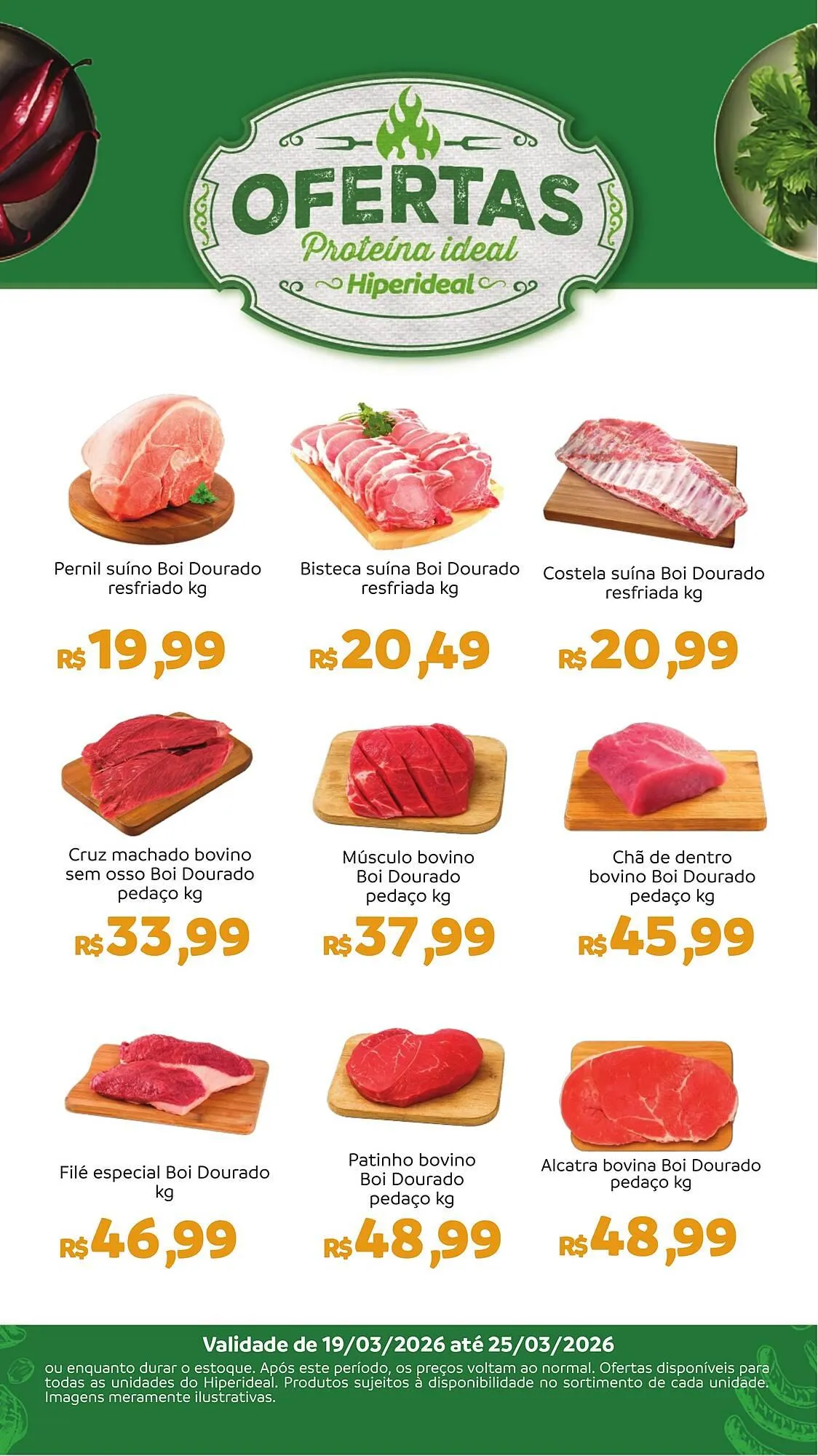 Encarte de Catálogo Hiperideal Supermercados 19 de março até 25 de março 2026 - Pagina 1