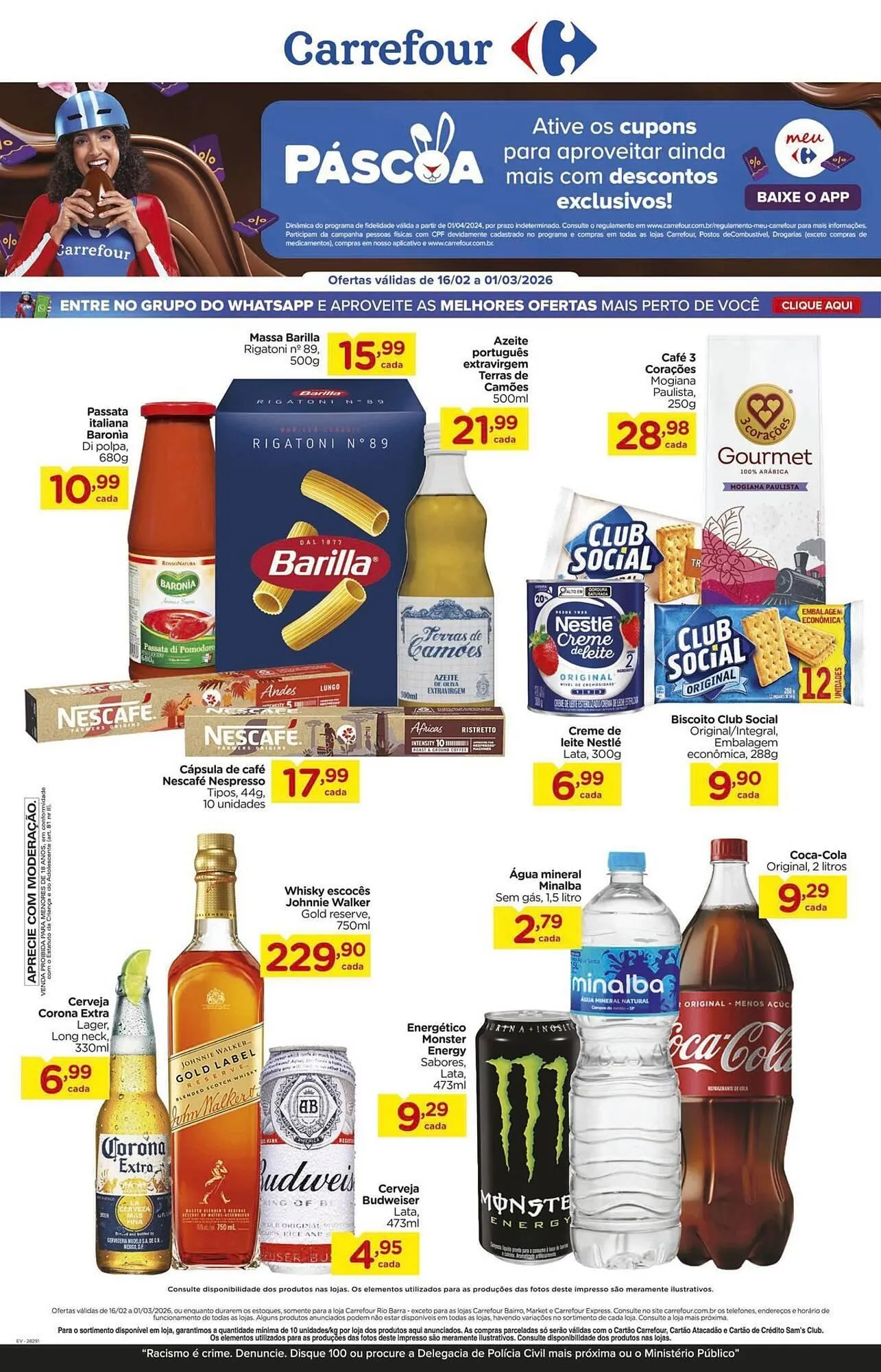 Encarte de Folheto Carrefour 16 de fevereiro até 1 de março 2026 - Pagina 1
