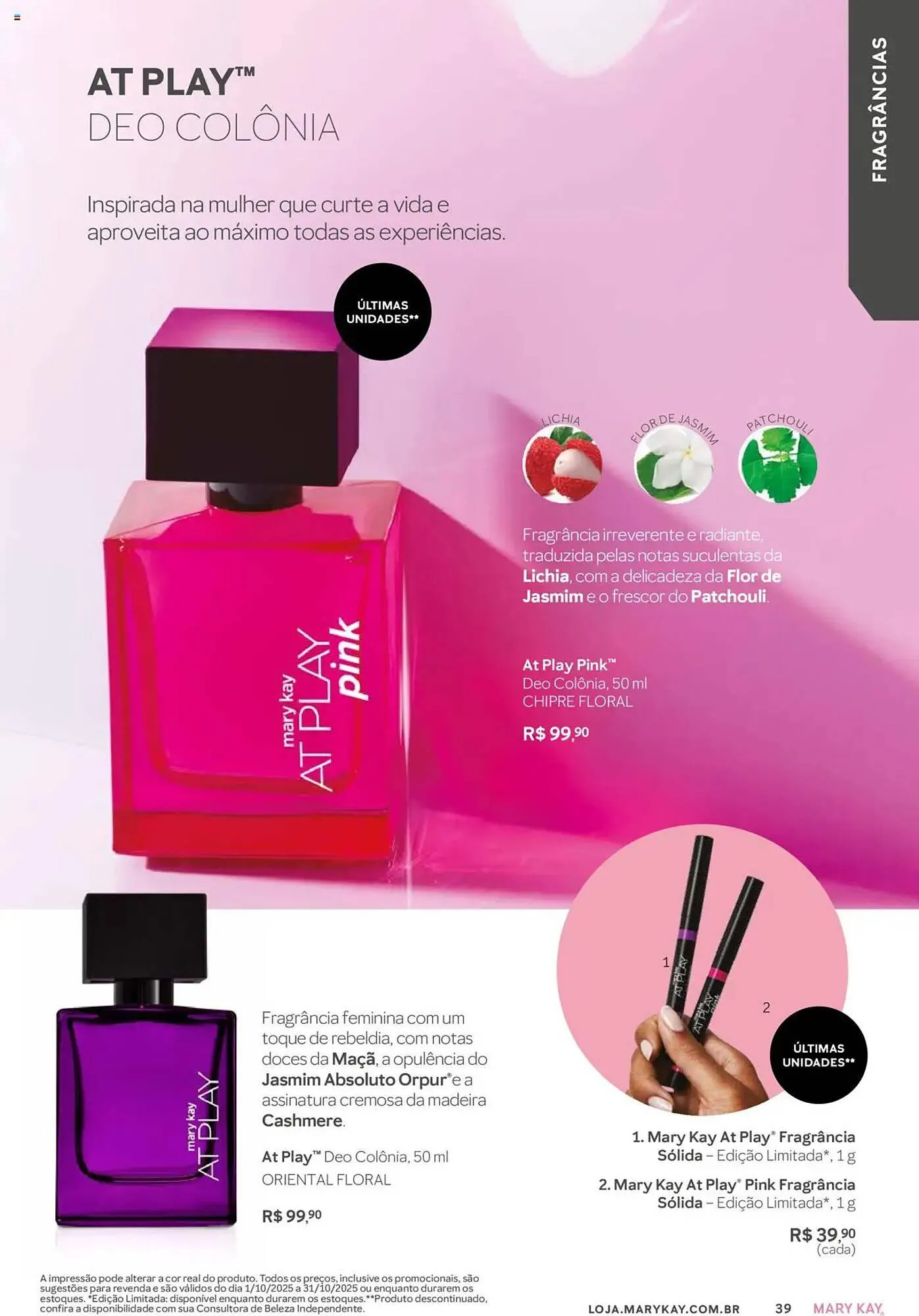 Encarte de Revista Mary Kay 1 de outubro até 1 de novembro 2025 - Pagina 39