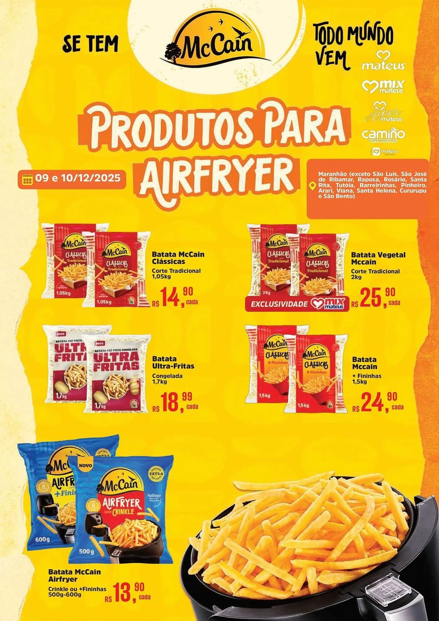 Encarte de Catálogo Supermercados Mateus 9 de dezembro até 10 de dezembro 2025 - Pagina 1