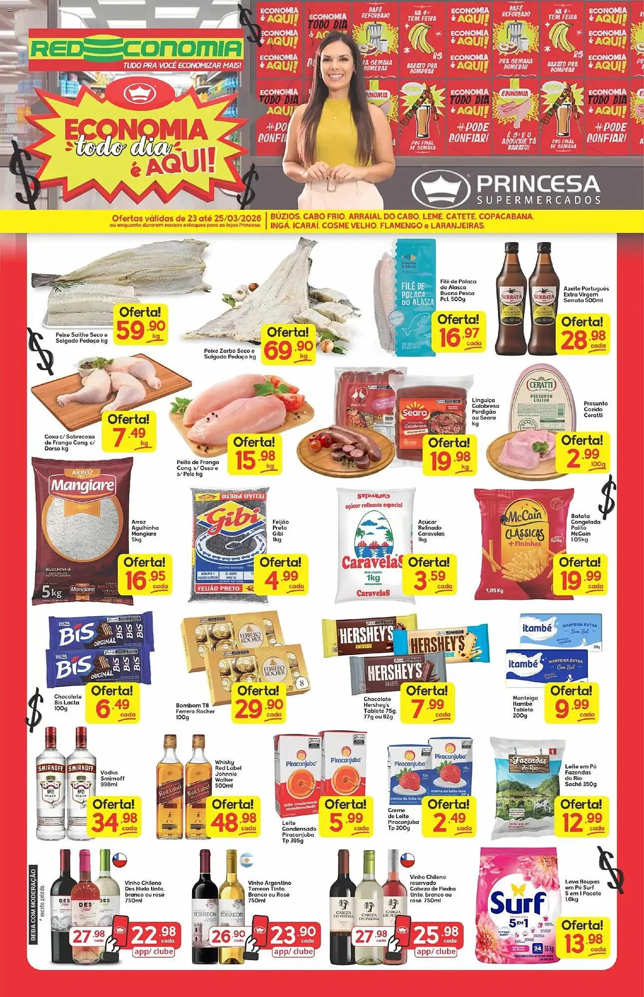 Encarte de Encarte Supermercados Princesa 23 de março até 26 de março 2026 - Pagina 1
