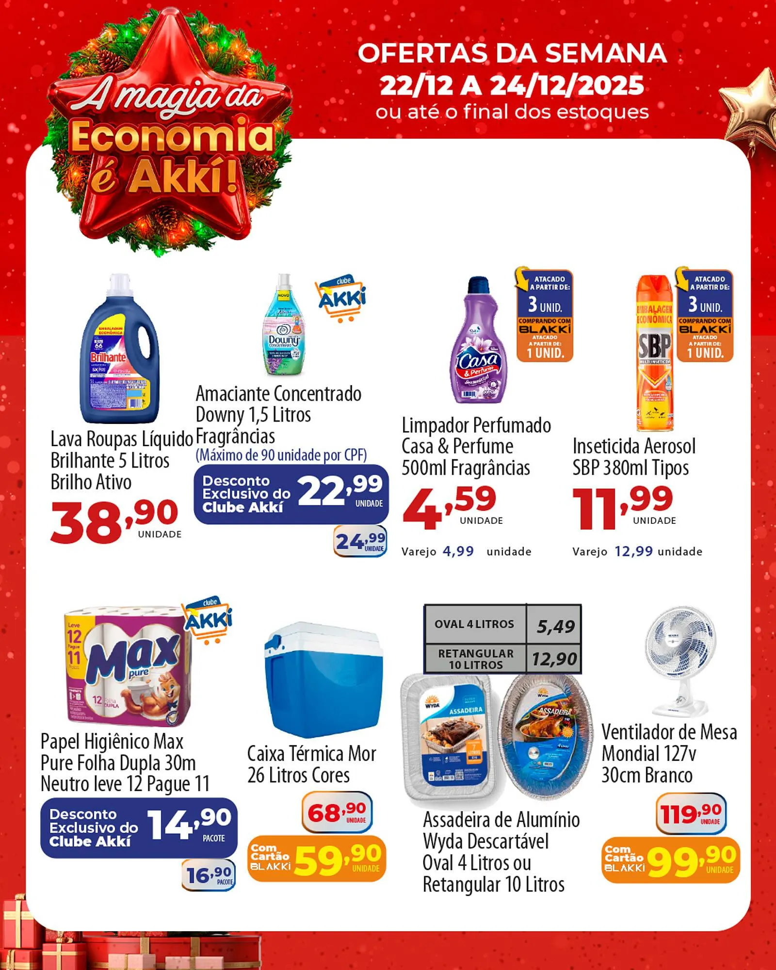 Encarte de Folheto Akki Atacadista 22 de dezembro até 24 de dezembro 2025 - Pagina 1