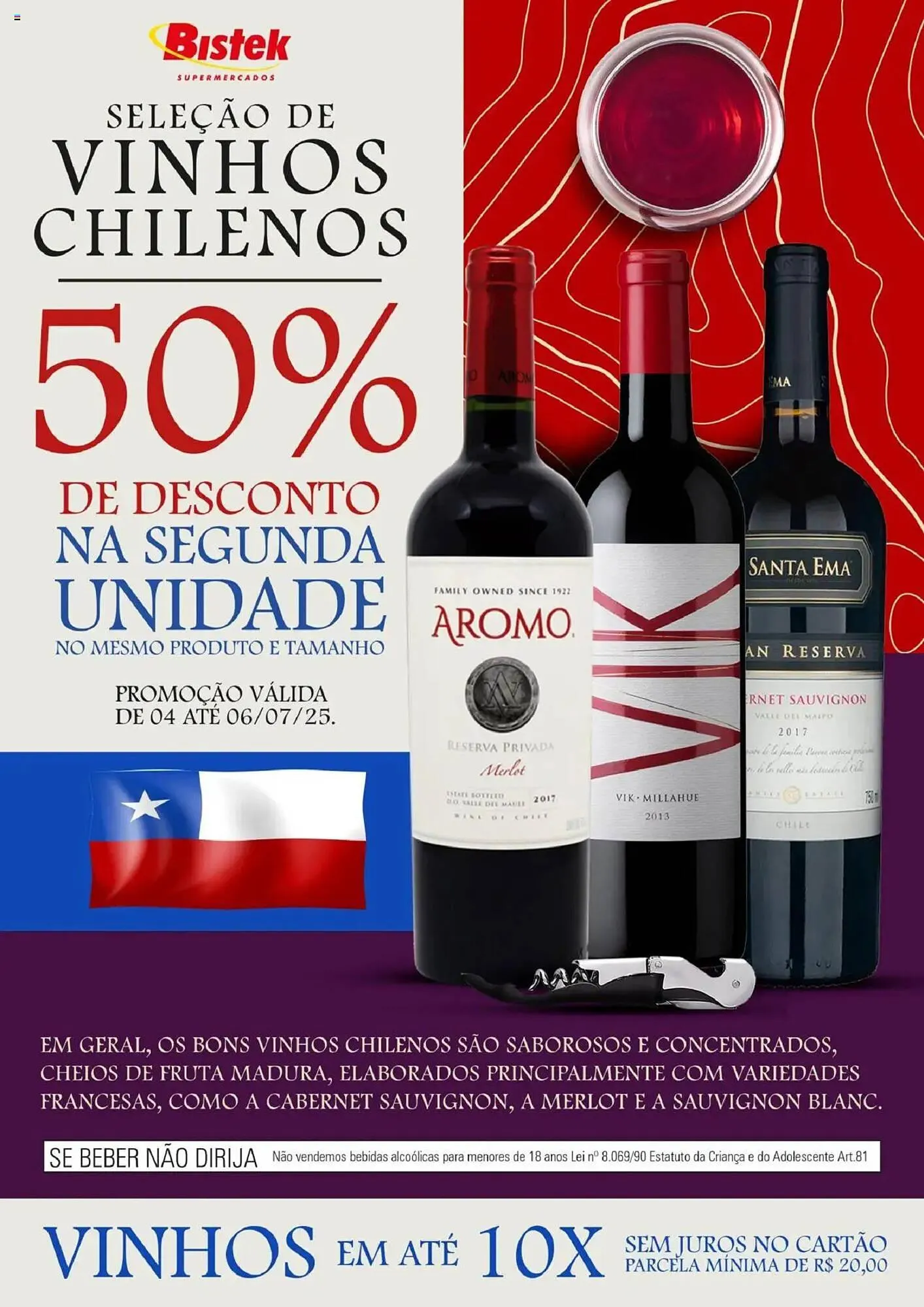 Encarte de Catálogo Bistek Supermercados 4 de julho até 6 de julho 2025 - Pagina 1