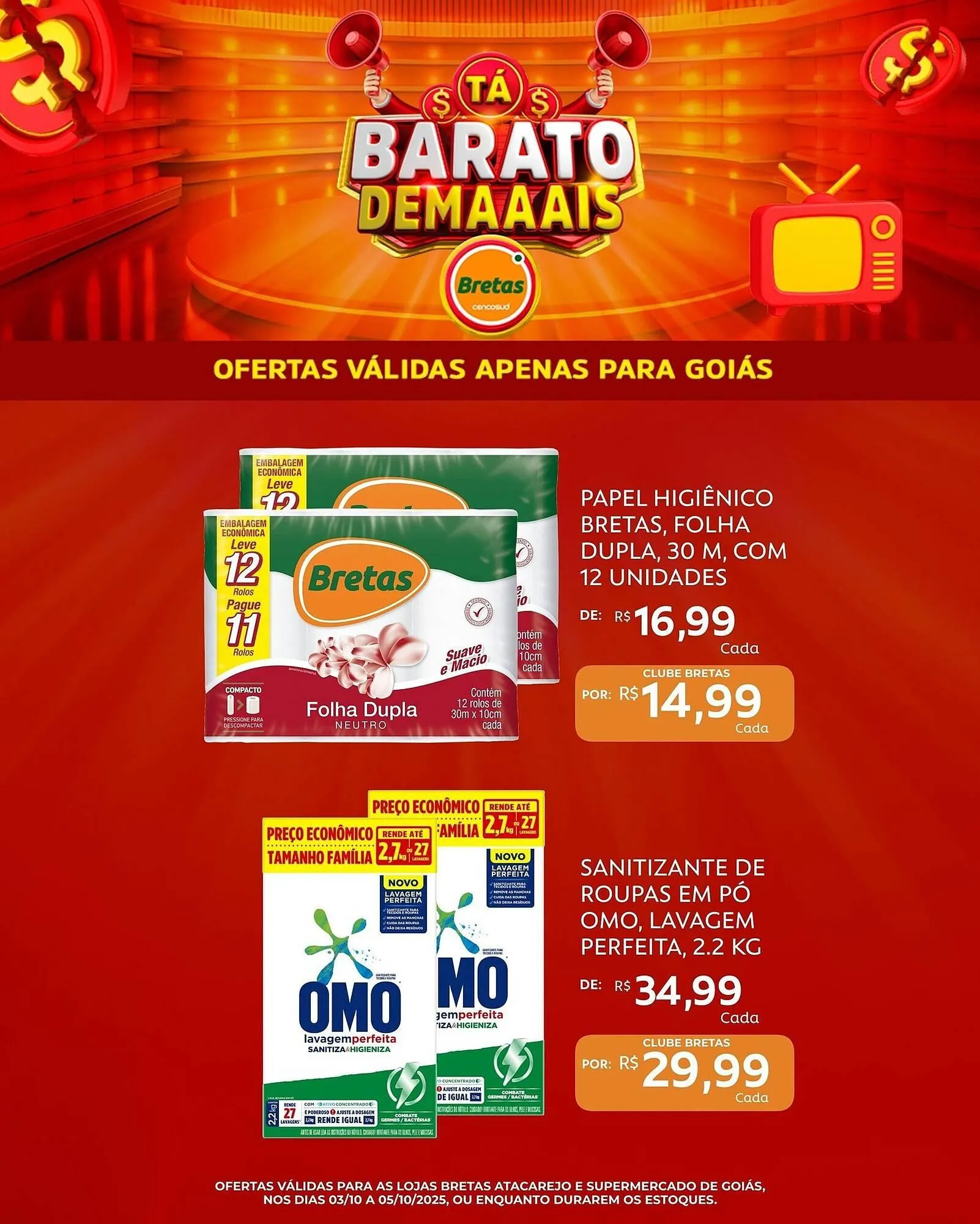 Encarte de Catálogo Supermercados Bretas 3 de outubro até 5 de outubro 2025 - Pagina 3