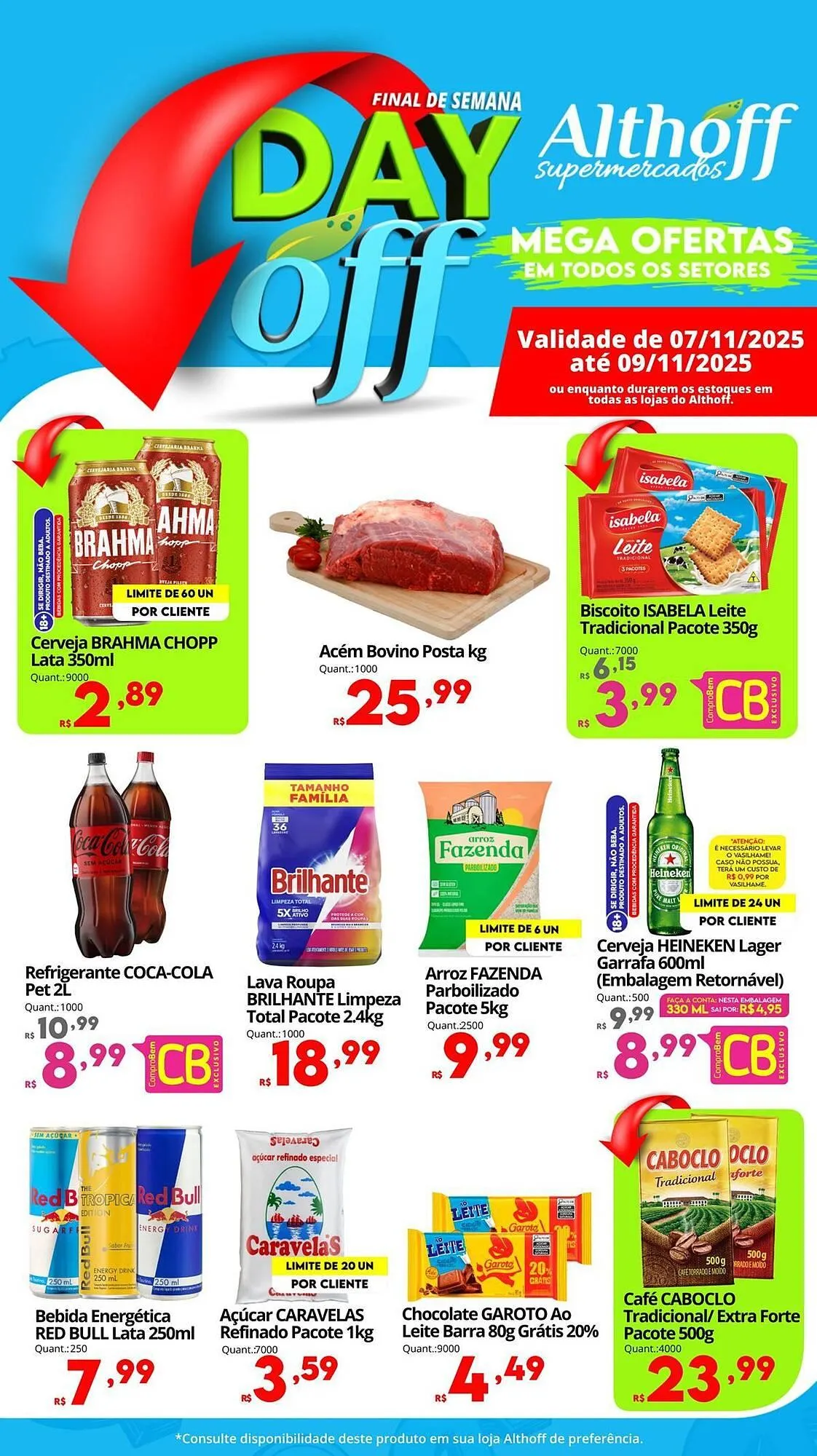 Encarte de Encarte Althoff Supermercados 7 de novembro até 9 de novembro 2025 - Pagina 1
