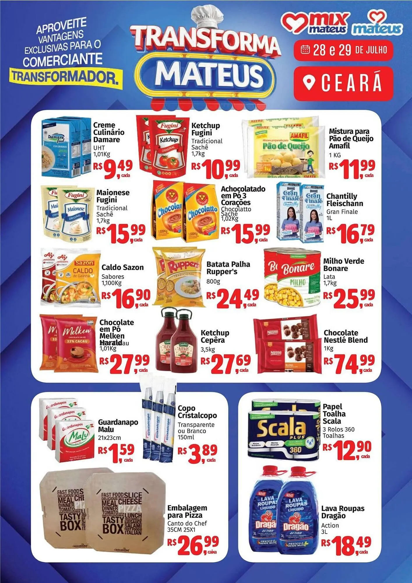 Encarte de Catálogo Supermercados Mateus 28 de julho até 29 de julho 2025 - Pagina 1