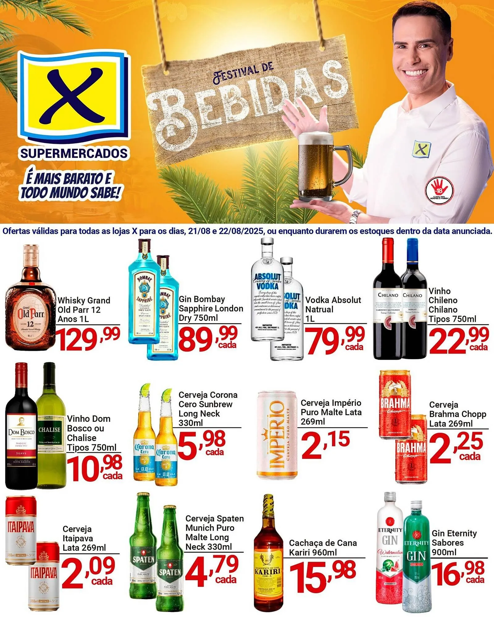 Encarte de Catálogo X Supermercados 21 de agosto até 22 de agosto 2025 - Pagina 2