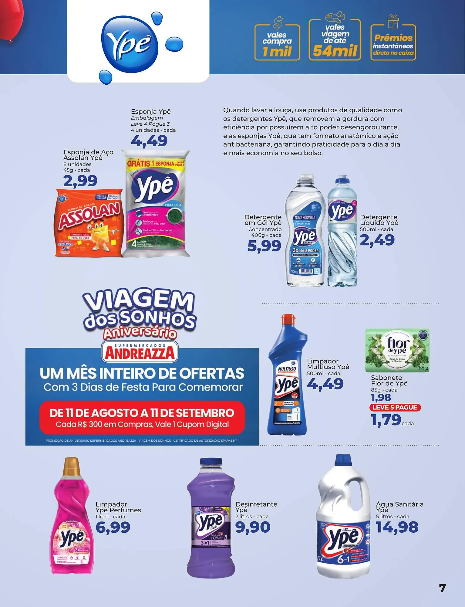 Encarte de Catálogo Supermercados Andreazza 14 de agosto até 23 de agosto 2025 - Pagina 7