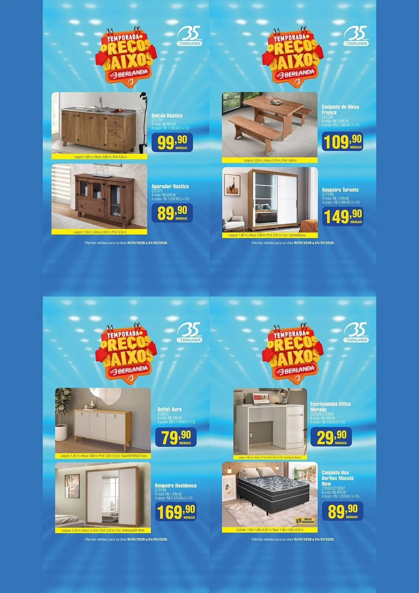 Encarte de Catálogo Berlanda 15 de janeiro até 24 de janeiro 2026 - Pagina 12