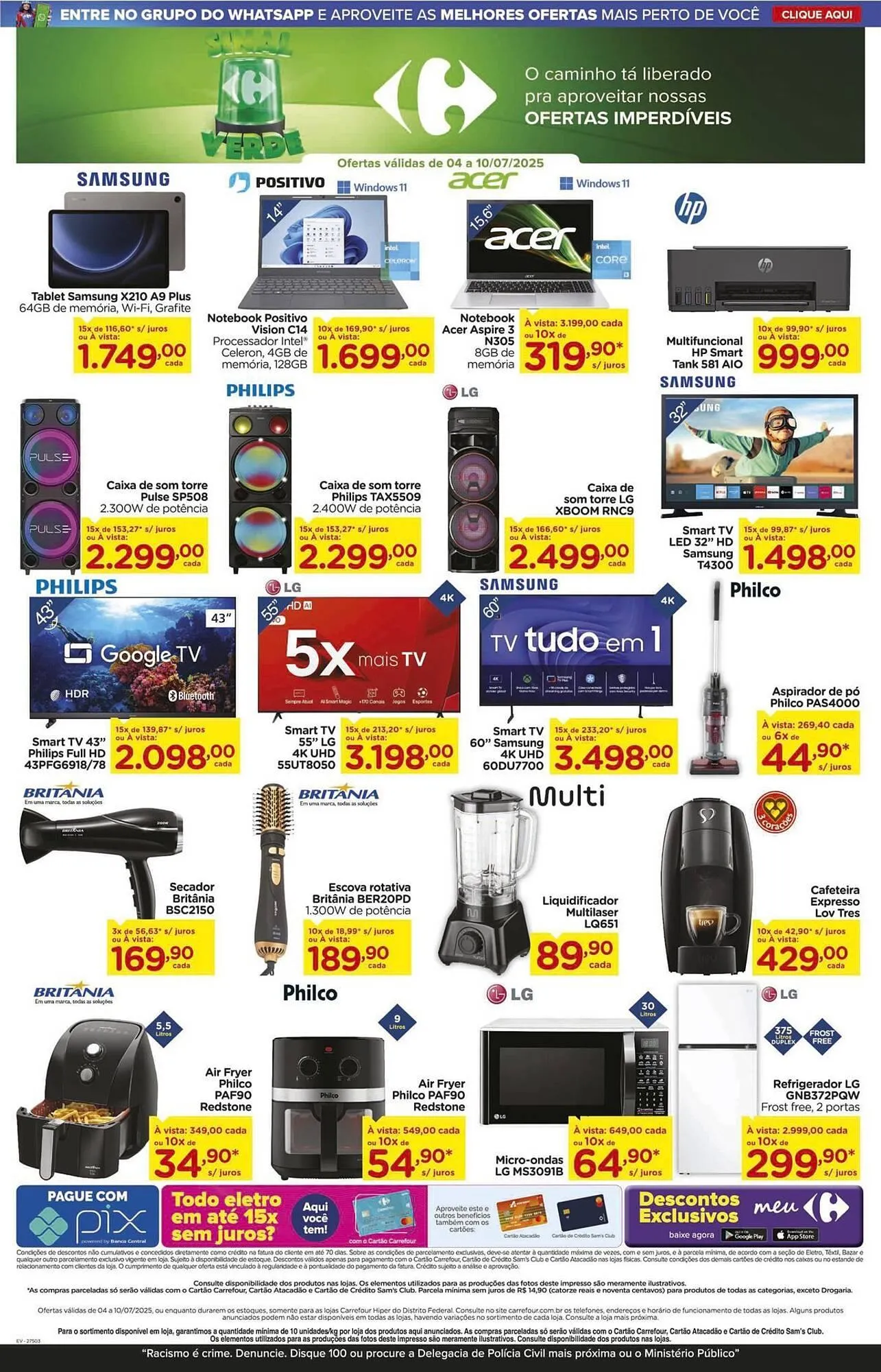 Encarte de Catálogo Carrefour 7 de julho até 10 de julho 2025 - Pagina 12