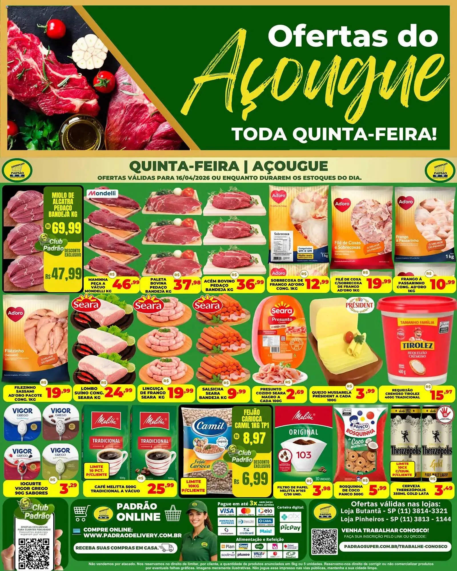 Encarte de Folheto Supermercado Padrão 14 de abril até 17 de abril 2026 - Pagina 1