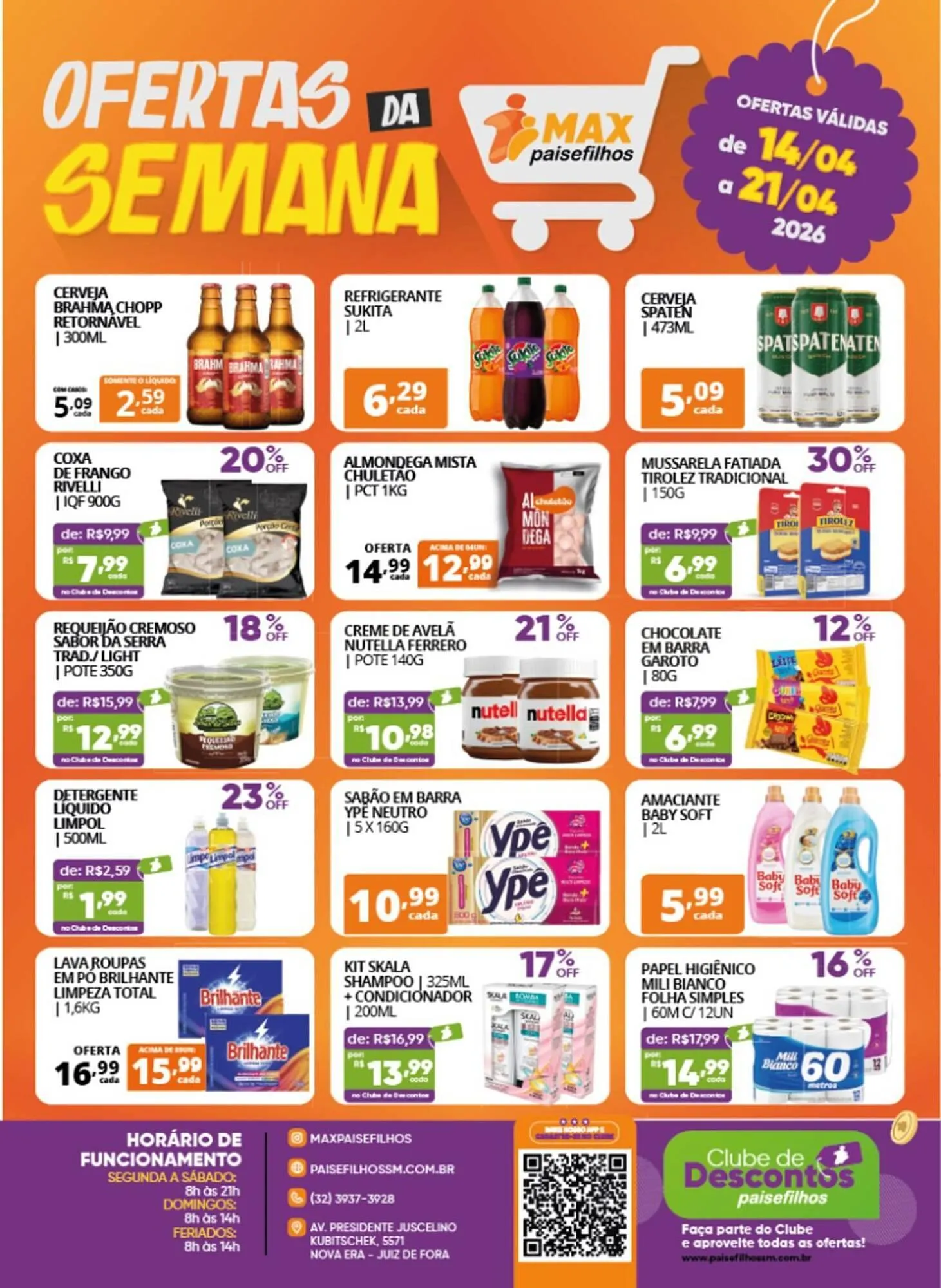 Encarte de Catálogo Pais e Filhos Supermercados 14 de abril até 21 de abril 2026 - Pagina 2