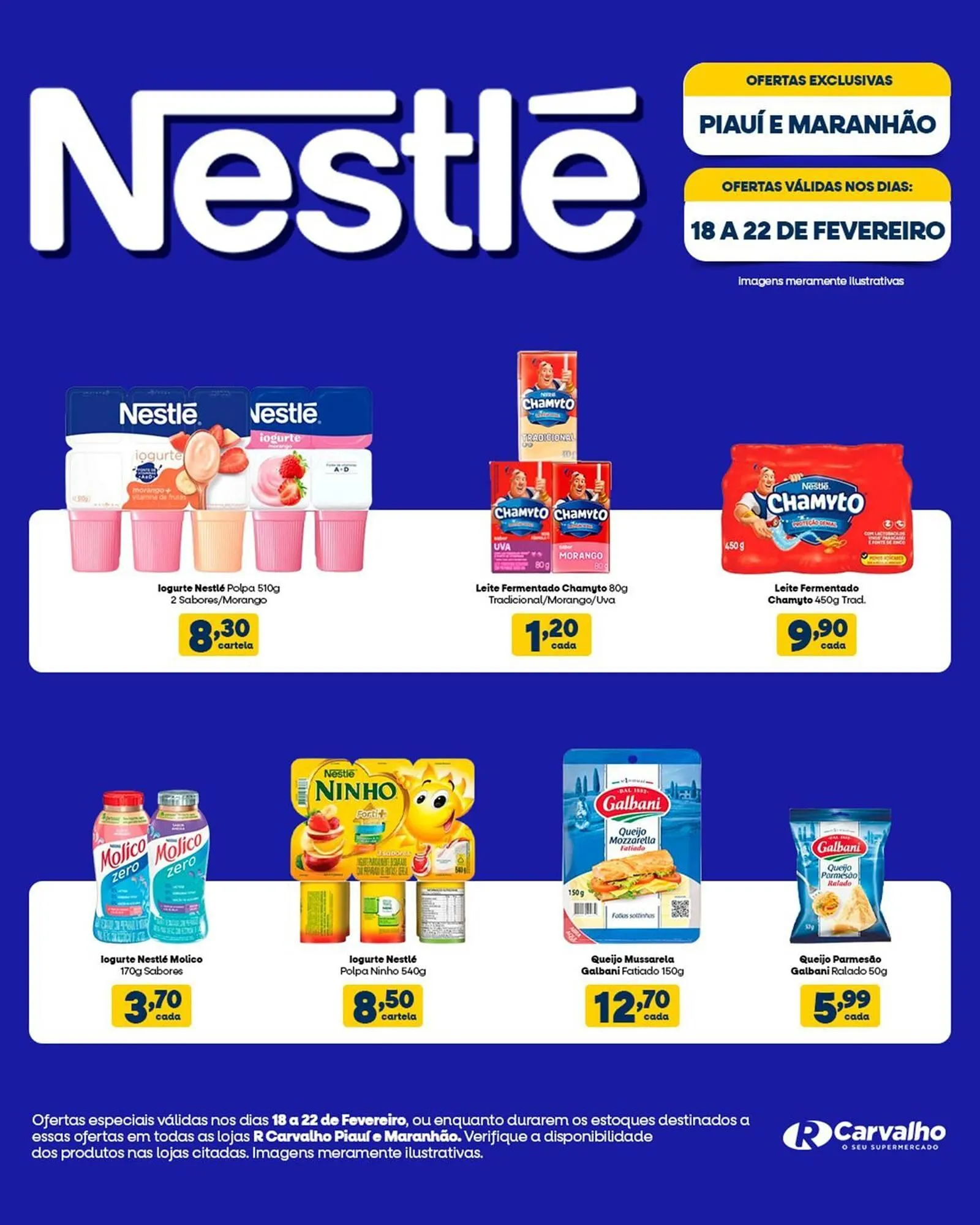 Encarte de Catálogo Carvalho Supermercado 19 de fevereiro até 22 de fevereiro 2026 - Pagina 1