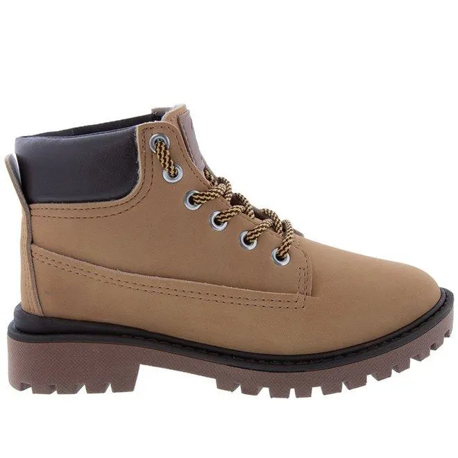 Bota Coturno Infantil Molekinho Nobuck Caramelo