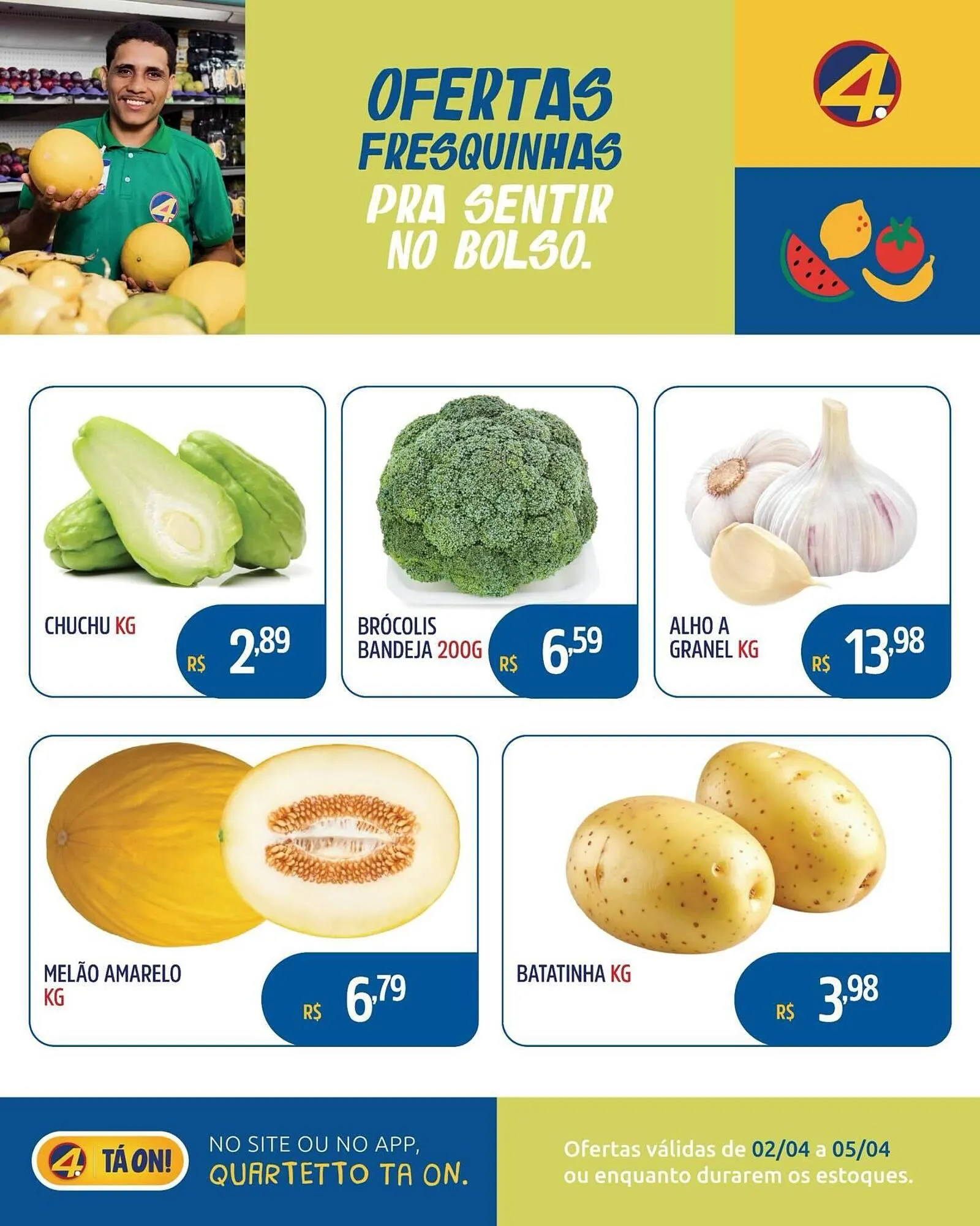 Encarte de Catálogo Quartetto Supermercados 2 de abril até 5 de abril 2026 - Pagina 3