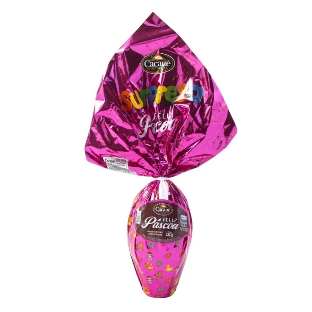 Ovo De Páscoa Menina Com Supresa Cacauê - 180g