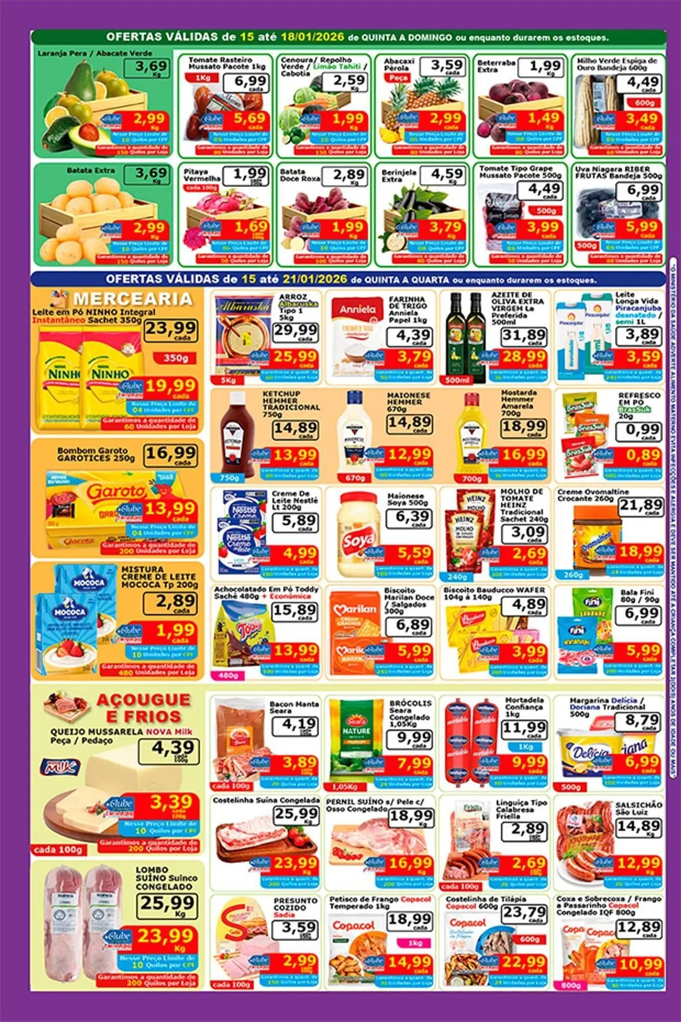 Encarte de Catálogo Mialich Supermercados 15 de janeiro até 18 de janeiro 2026 - Pagina 2