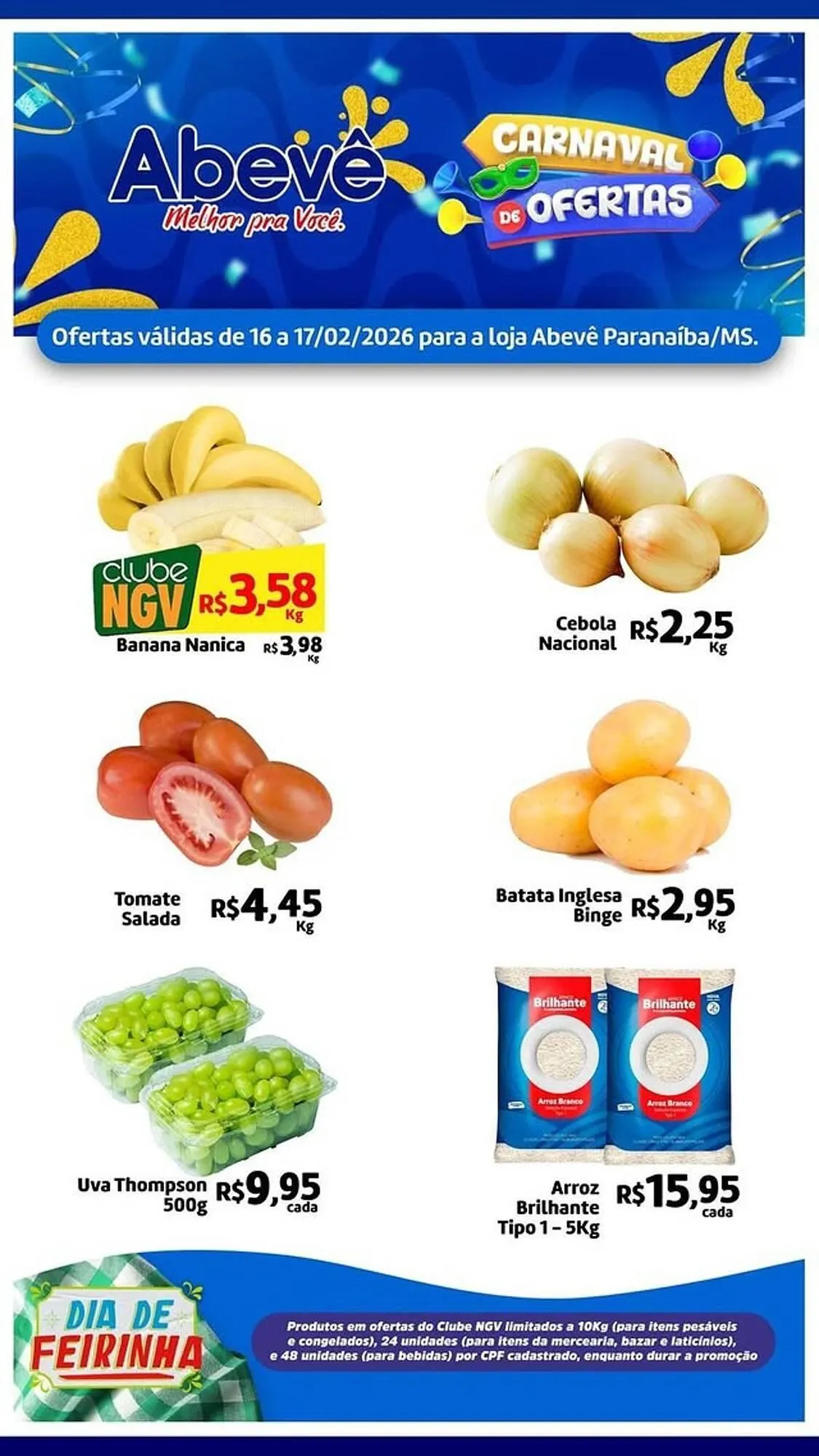 Encarte de Catálogo Abevê Supermercados 16 de fevereiro até 17 de fevereiro 2026 - Pagina 3