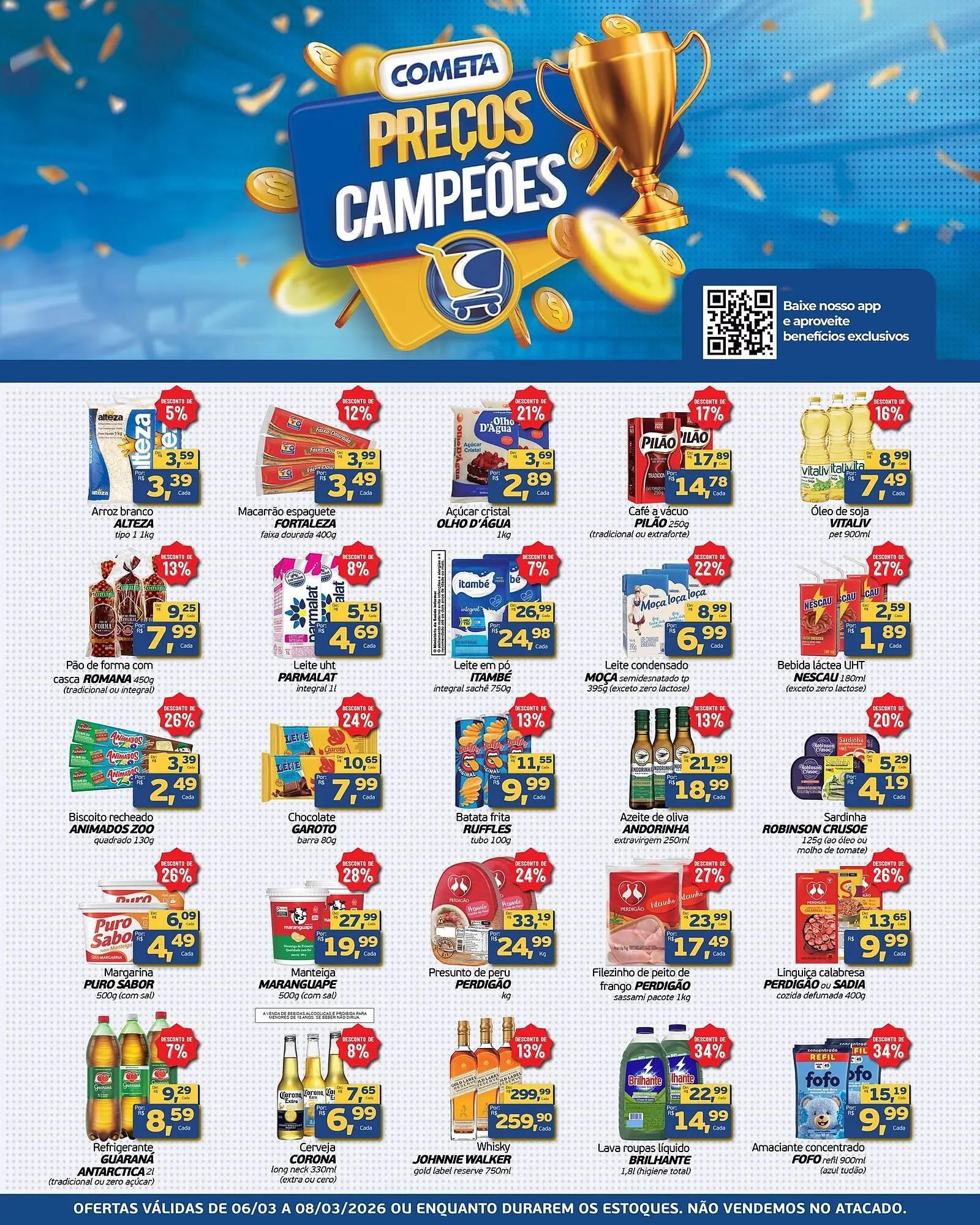 Encarte de Encarte Cometa Supermercados 6 de março até 8 de março 2026 - Pagina 1
