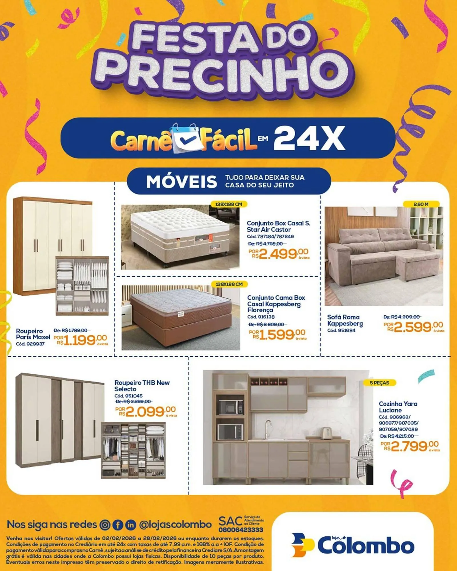 Encarte de Folheto Lojas Colombo 2 de fevereiro até 28 de fevereiro 2026 - Pagina 3