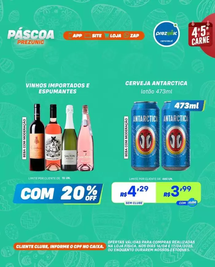 Encarte de Encarte Prezunic 16 de abril até 17 de abril 2025 - Pagina 7