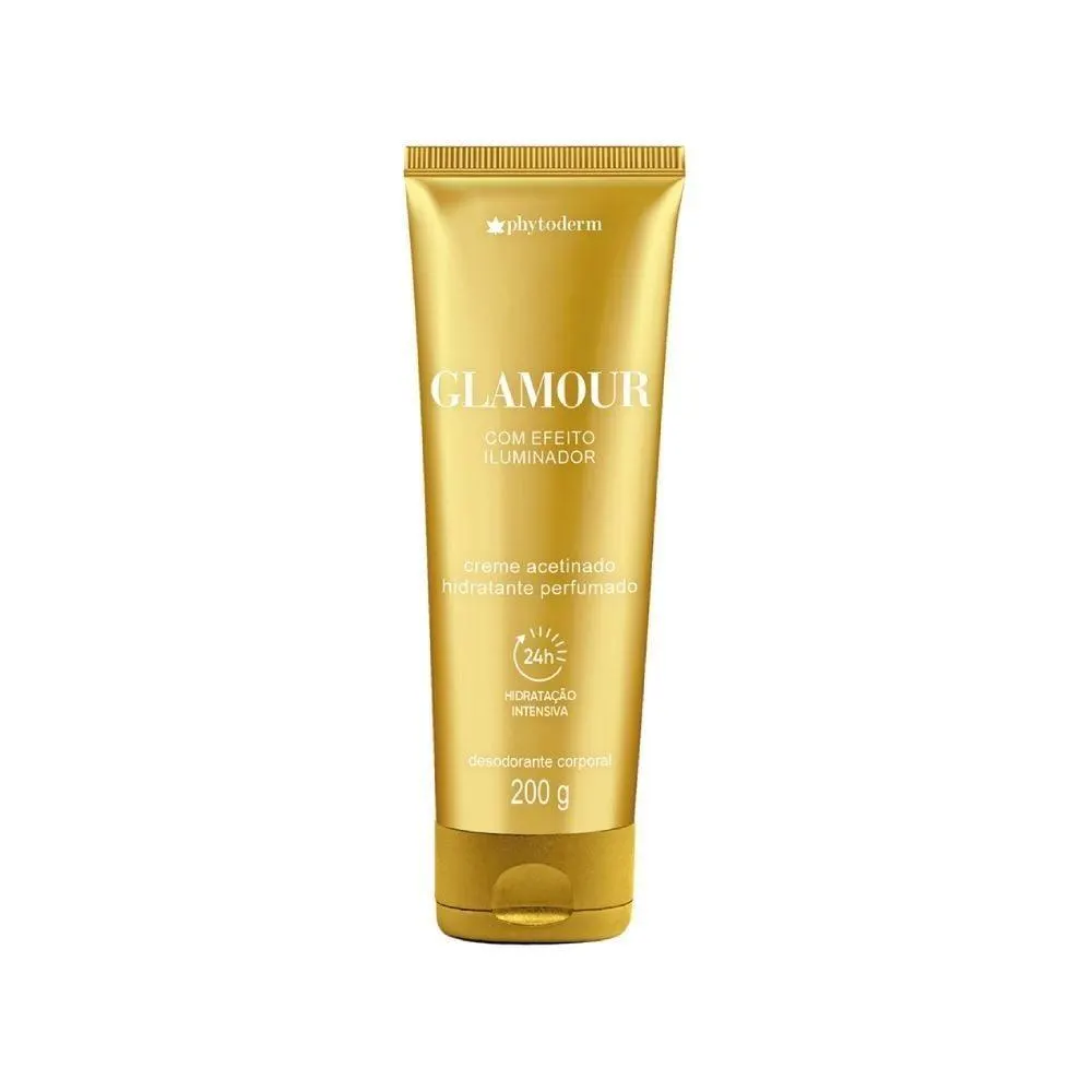 Creme Hidratante Corporal Acetinado Glamour Phytoderm 200G - Glamour