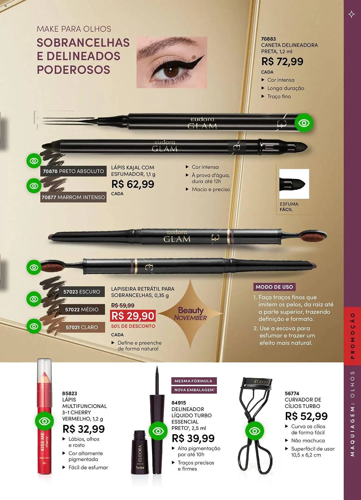 Encarte de Catálogo Eudora 29 de outubro até 27 de novembro 2025 - Pagina 86