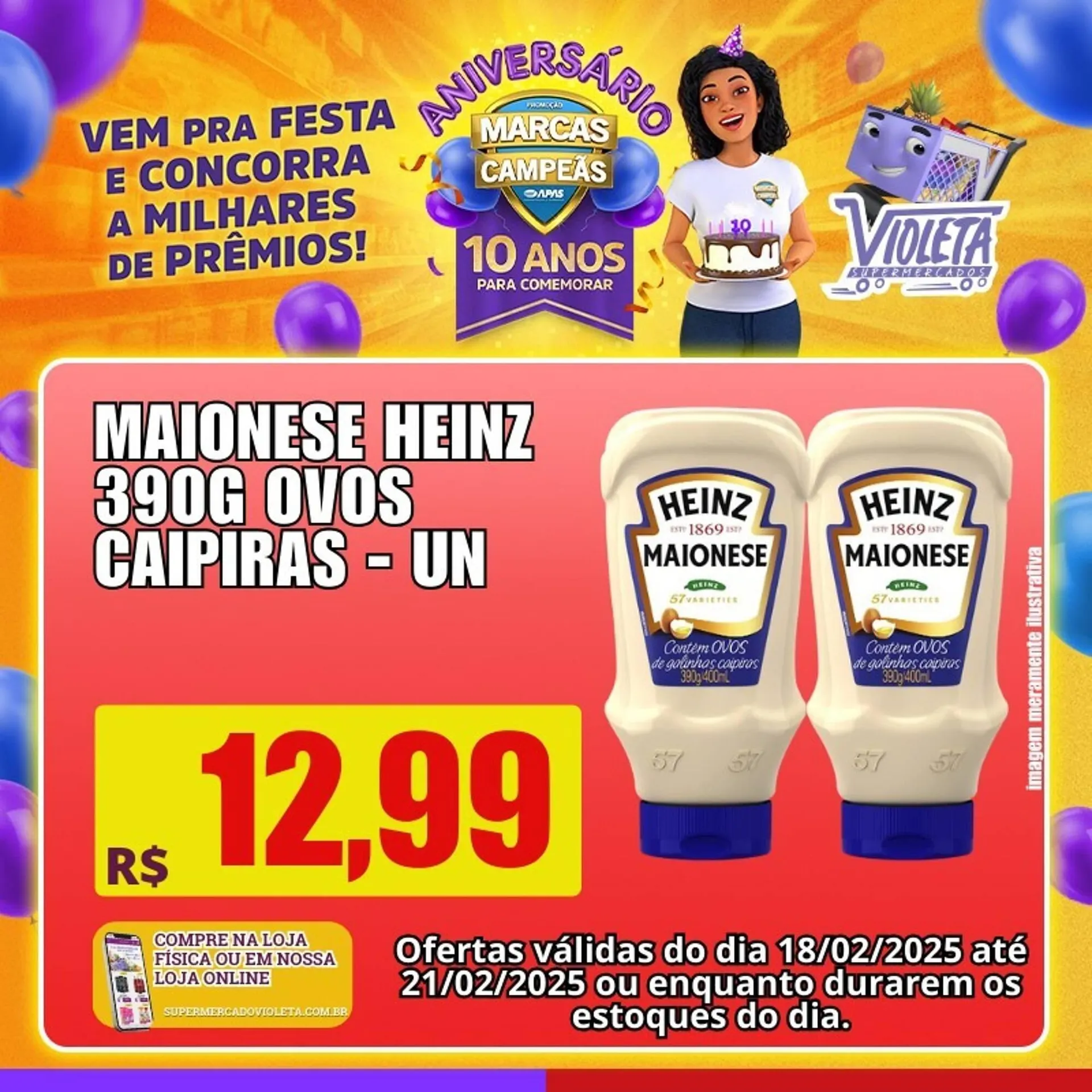Encarte de Catálogo Violeta Supermercados 18 de fevereiro até 21 de fevereiro 2025 - Pagina 3