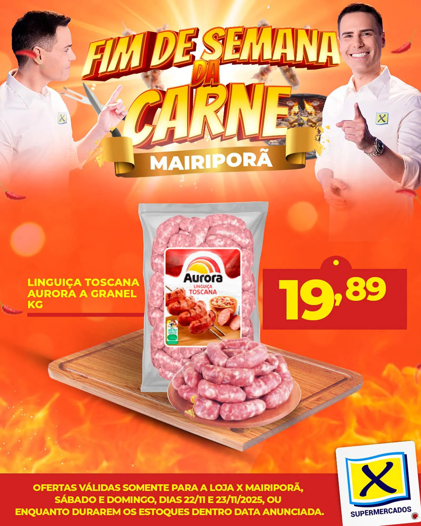 Encarte de Folheto X Supermercados 22 de novembro até 23 de novembro 2025 - Pagina 1