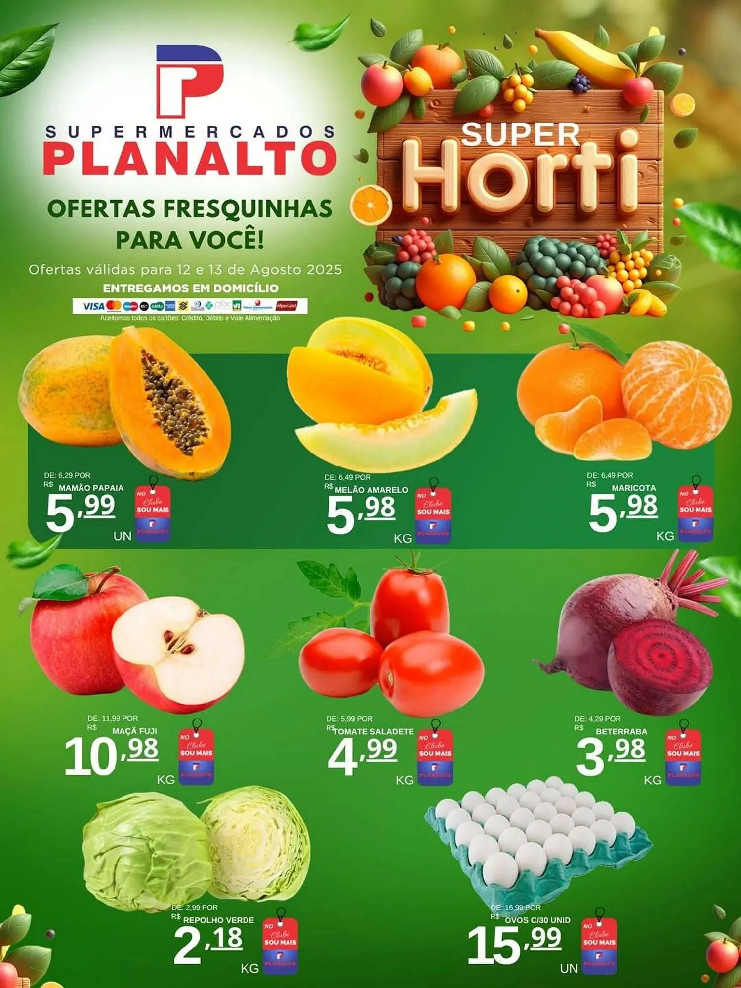 Encarte de Catálogo Supermercados Planalto 12 de agosto até 13 de agosto 2025 - Pagina 1