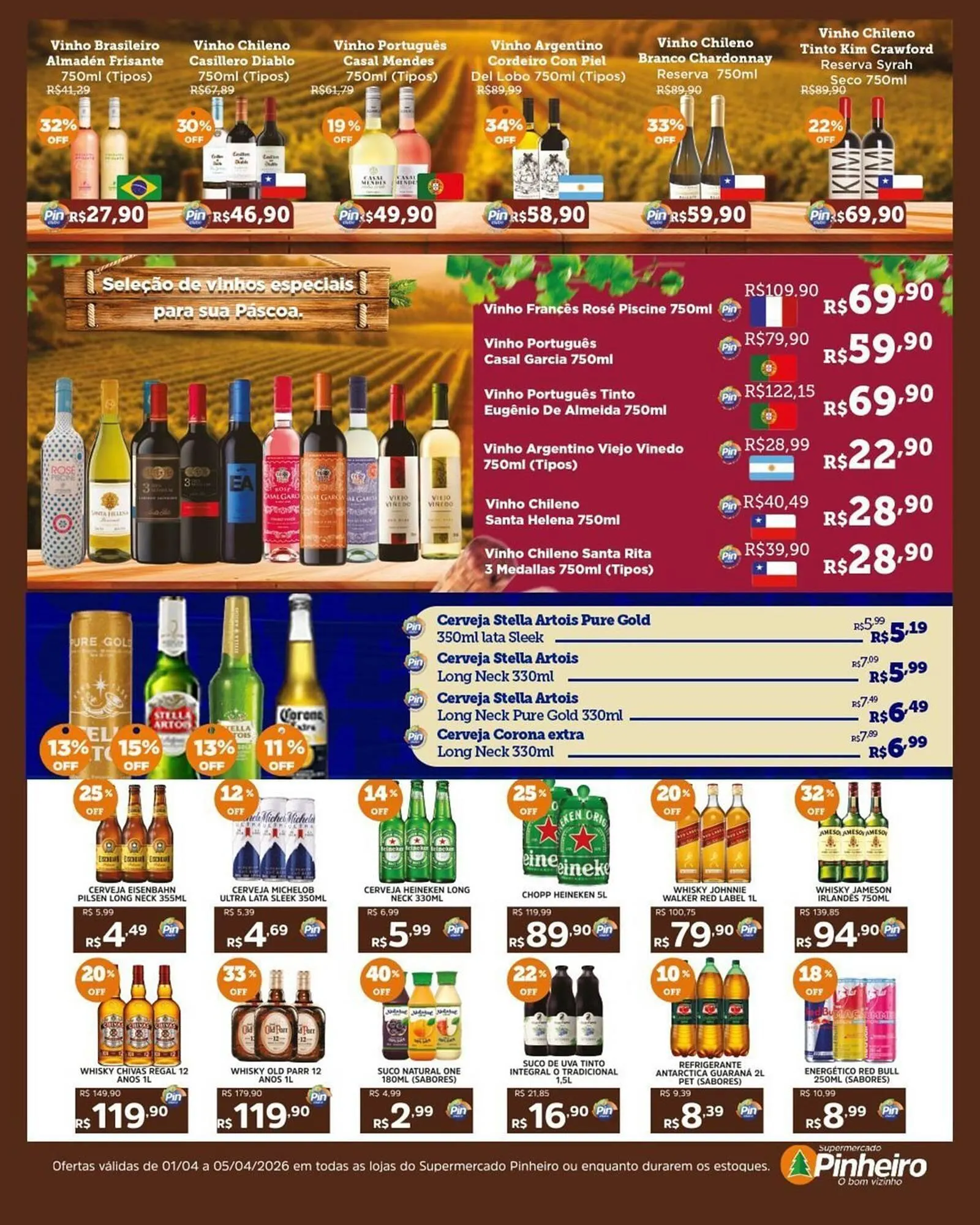 Encarte de Encarte Pinheiro Supermercado 1 de abril até 5 de abril 2026 - Pagina 3