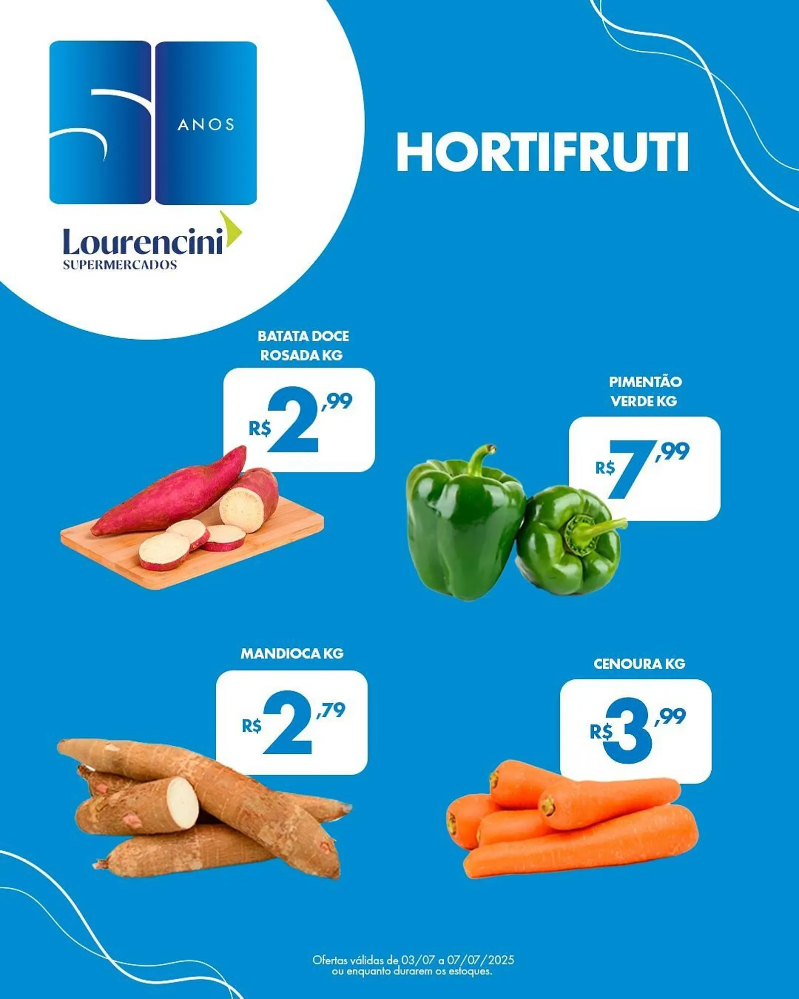 Encarte de Catálogo Lourencini Supermercados 4 de julho até 7 de julho 2025 - Pagina 2