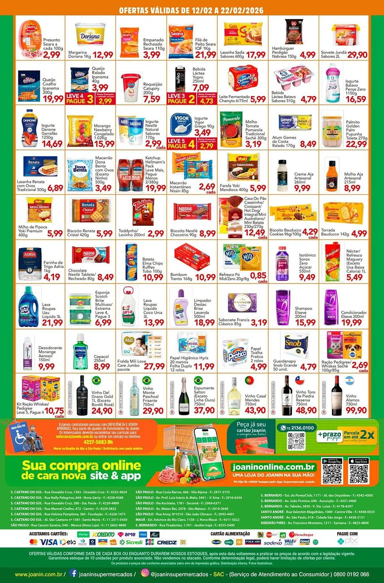 Encarte de Catálogo Supermercados Joanin 12 de fevereiro até 22 de fevereiro 2026 - Pagina 2