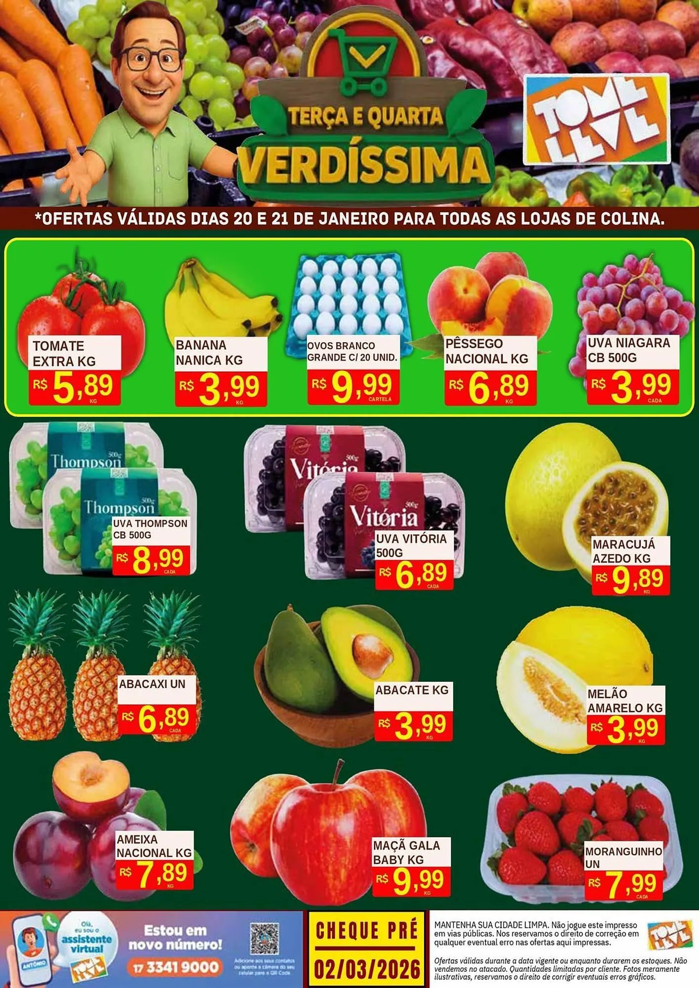 Encarte de Catálogo Tome Leve 20 de janeiro até 21 de janeiro 2026 - Pagina 1